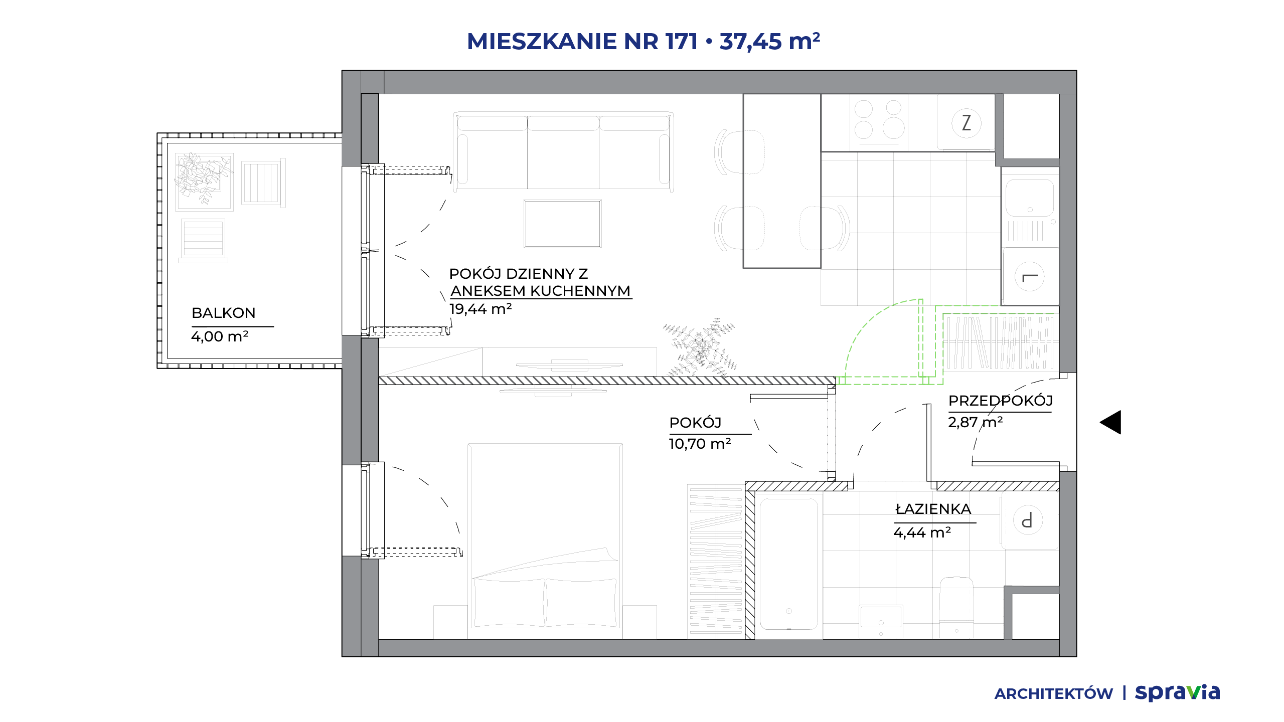 Architektów – inwestycja Spravia - lokal 171, budynek A