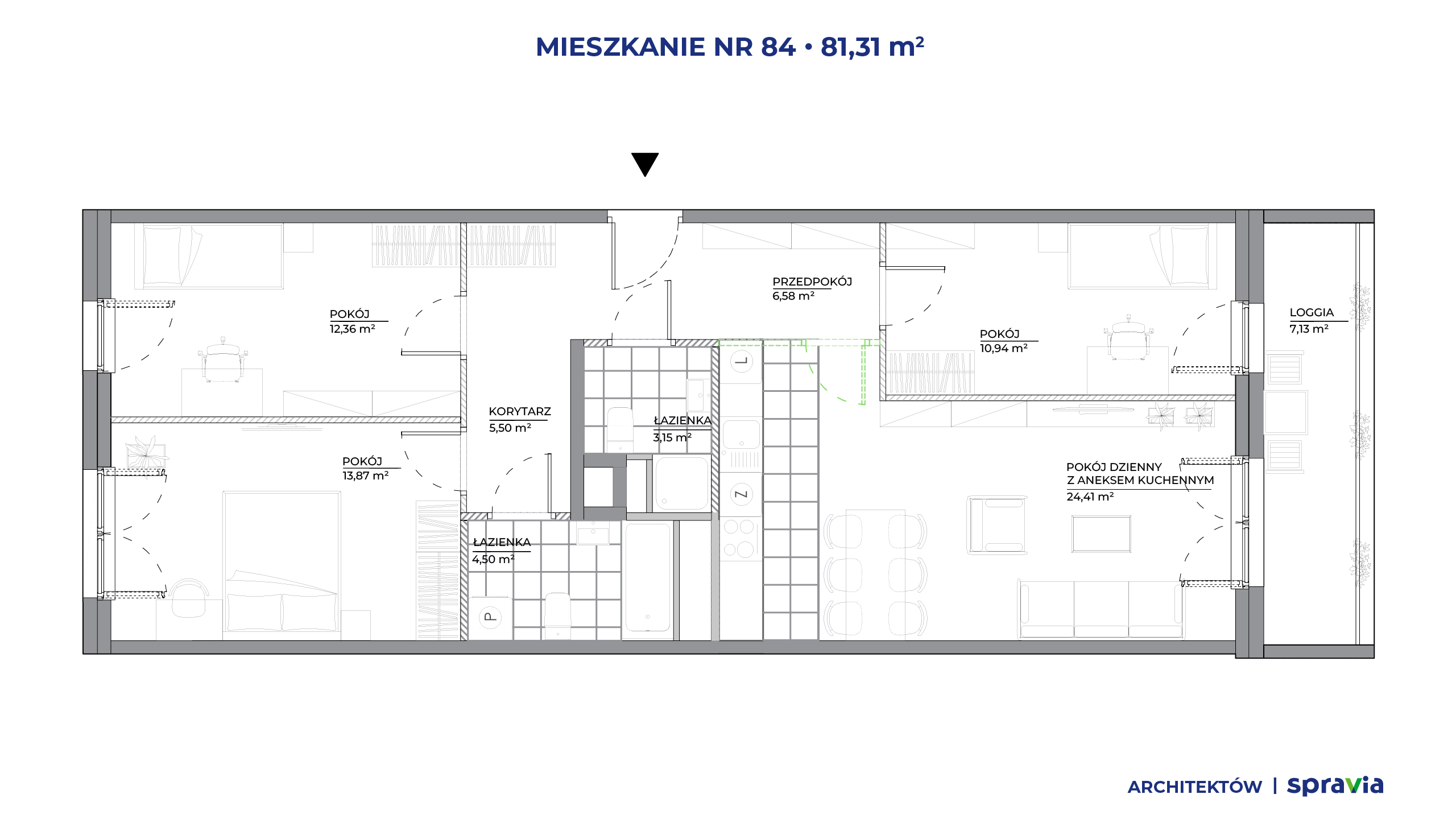 Architektów – inwestycja Spravia - lokal 84, budynek B1