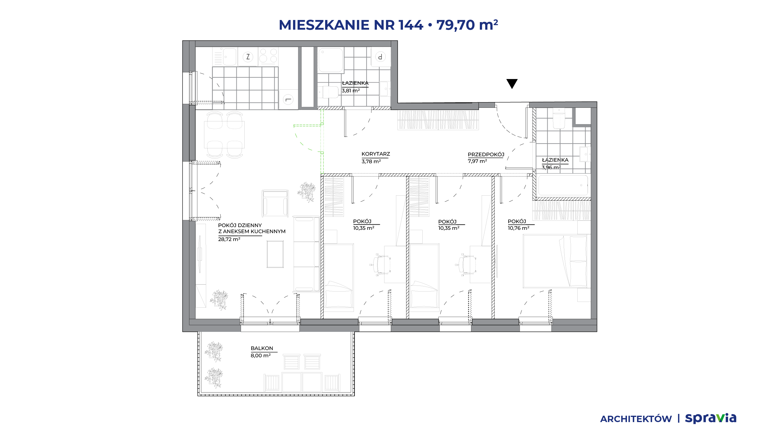Architektów – inwestycja Spravia - lokal 144, budynek A