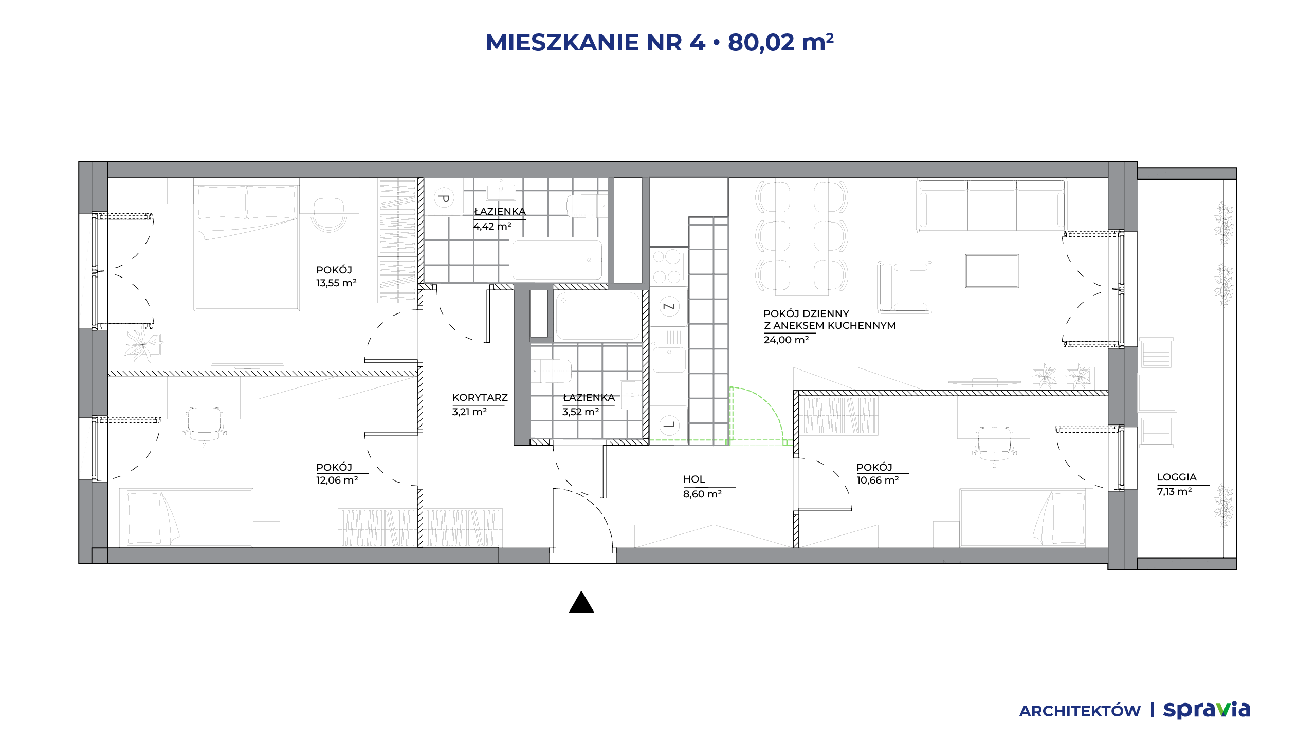 Architektów – inwestycja Spravia - lokal 4, budynek B1