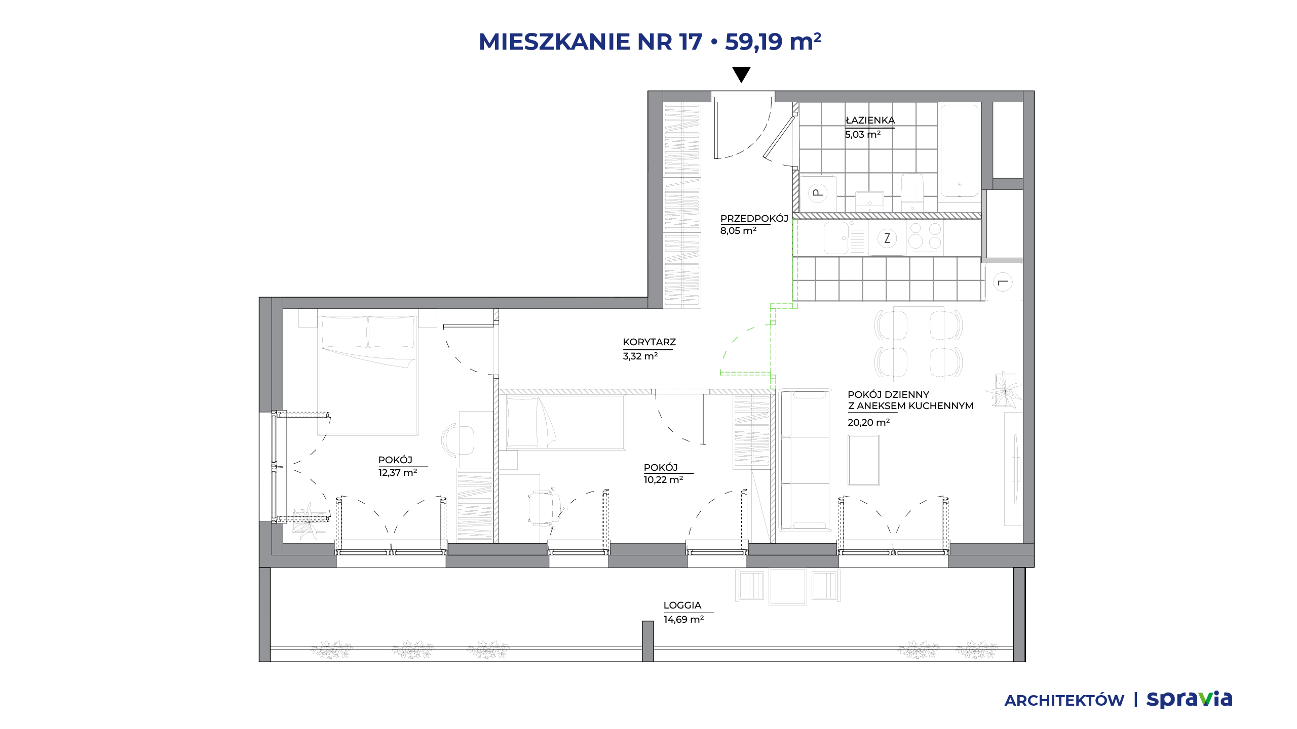 Architektów – inwestycja Spravia - lokal 17, budynek B1