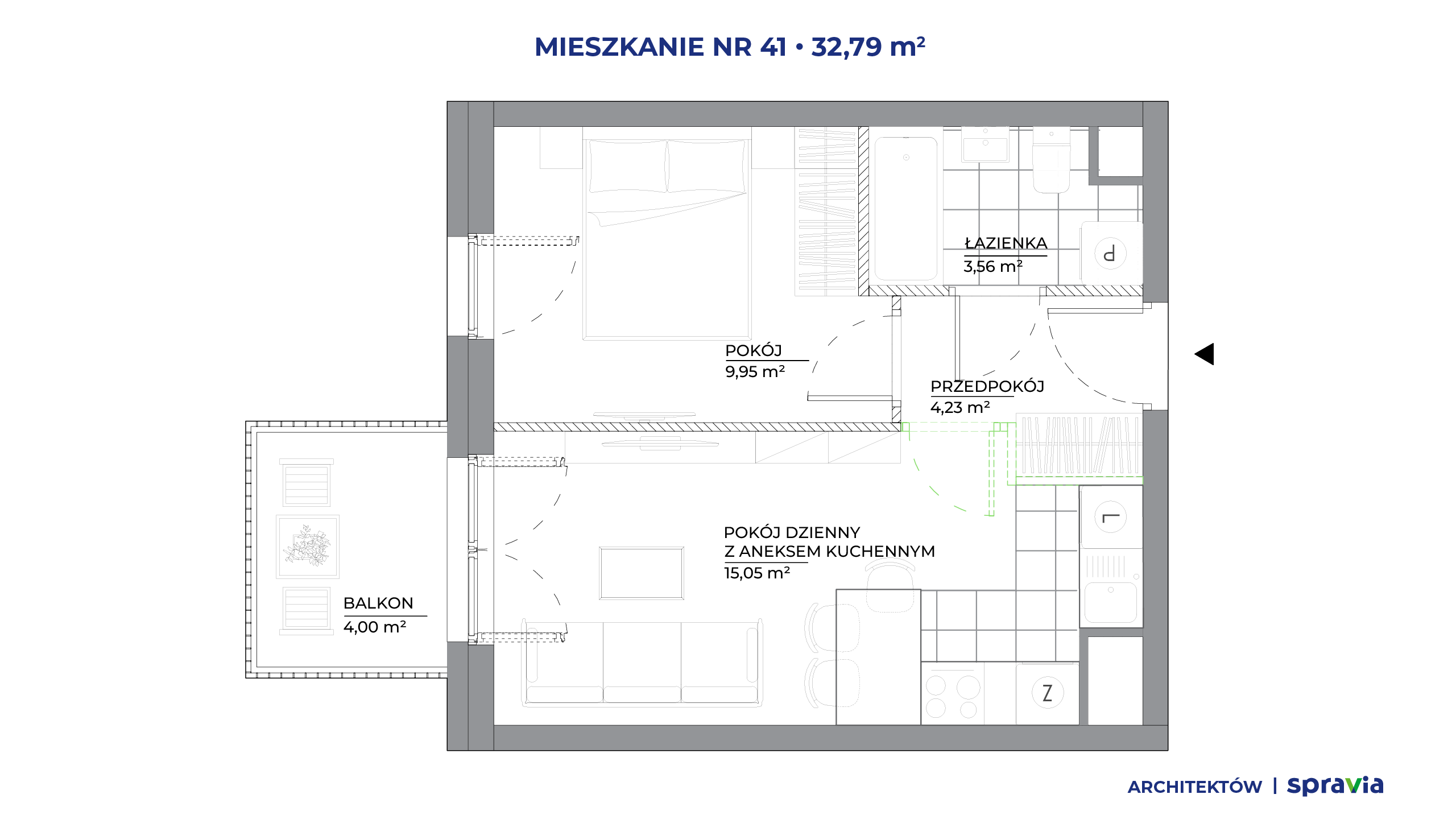 Architektów – inwestycja Spravia - lokal 41, budynek B1