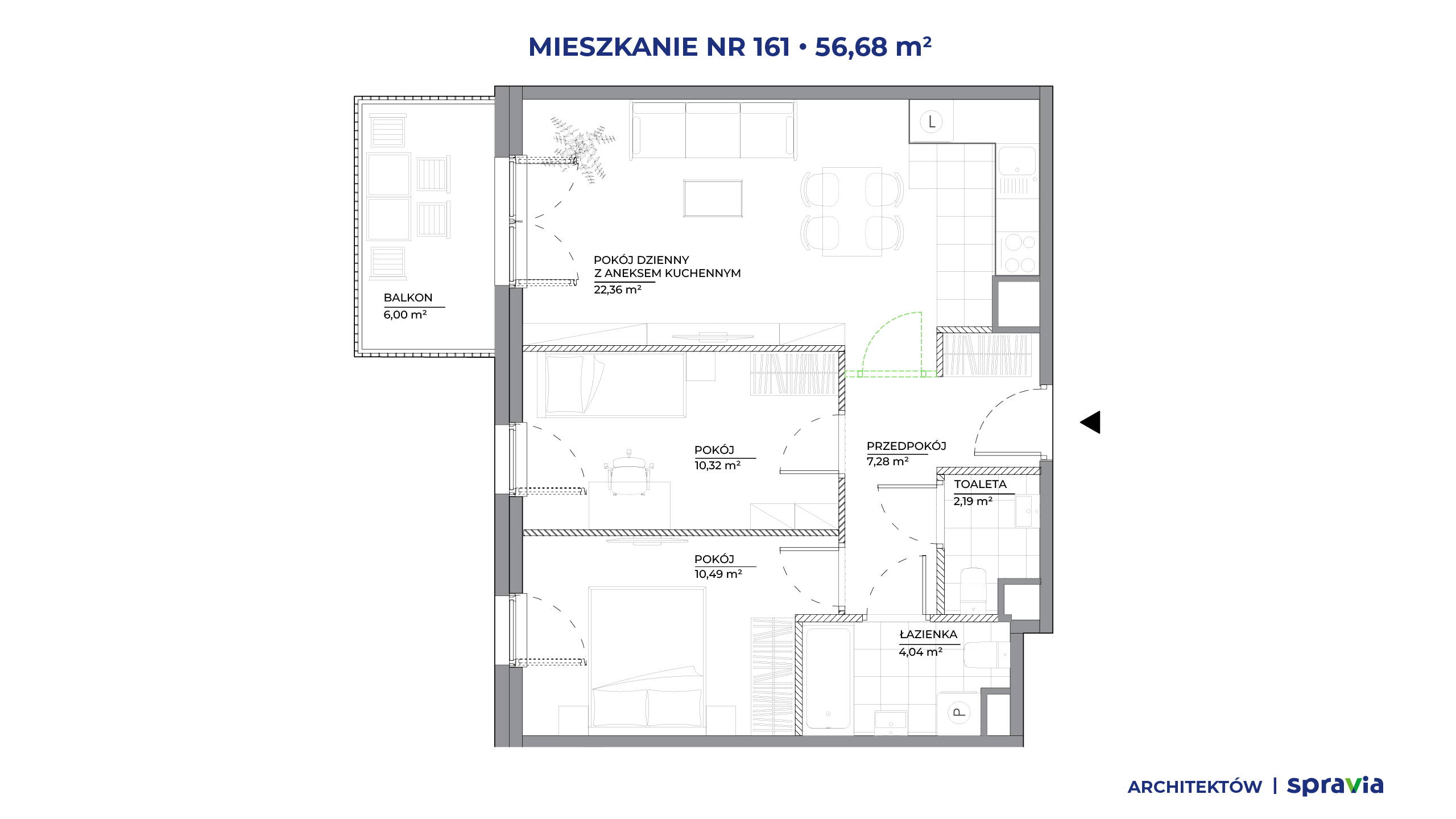 Architektów – inwestycja Spravia - lokal 161, budynek A