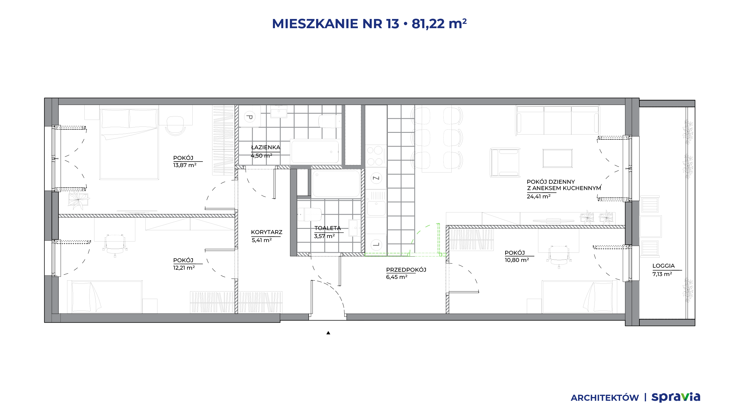 Architektów – inwestycja Spravia - lokal 13, budynek B1