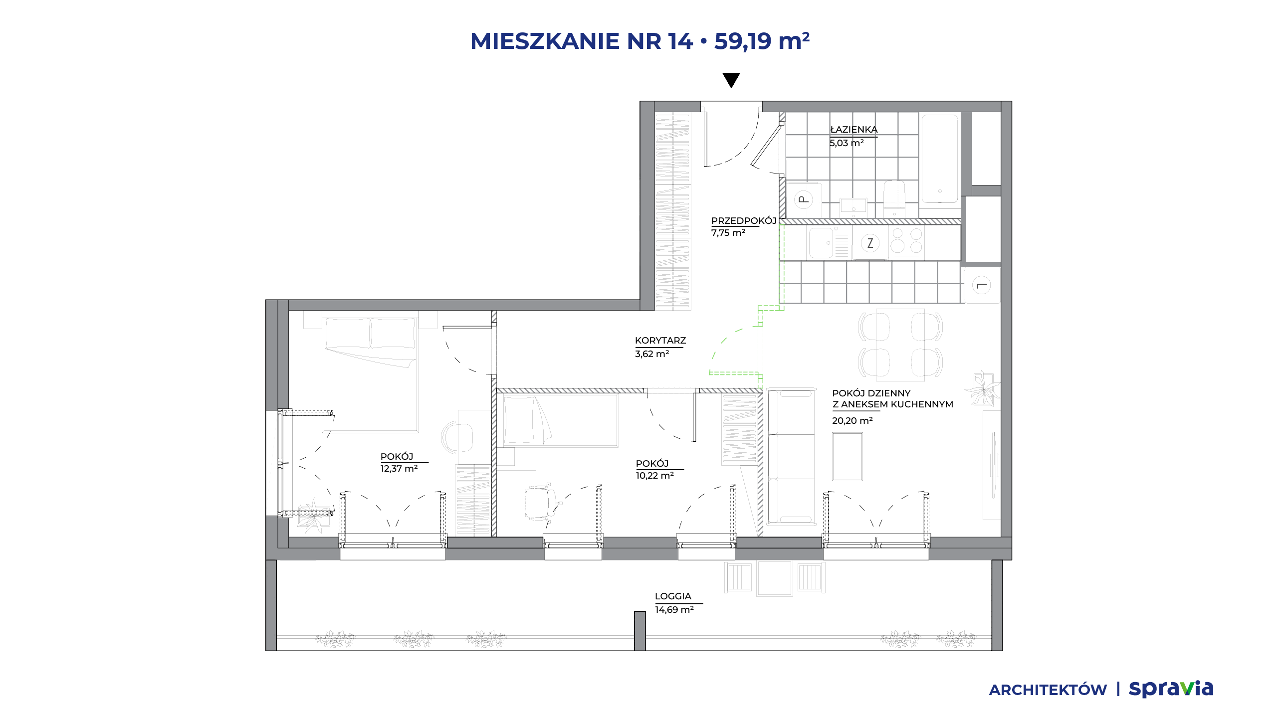 Architektów – inwestycja Spravia - lokal 14, budynek B1
