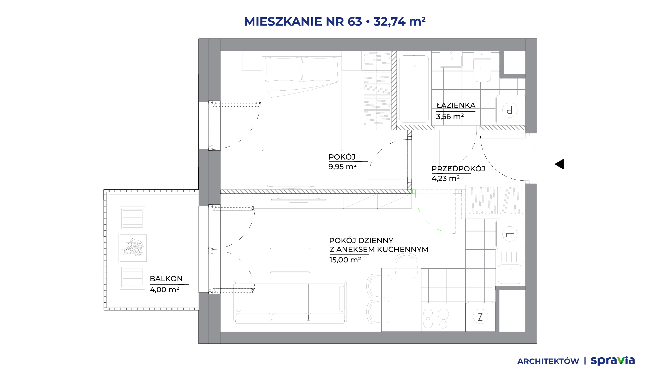 Architektów – inwestycja Spravia - lokal 63, budynek B1