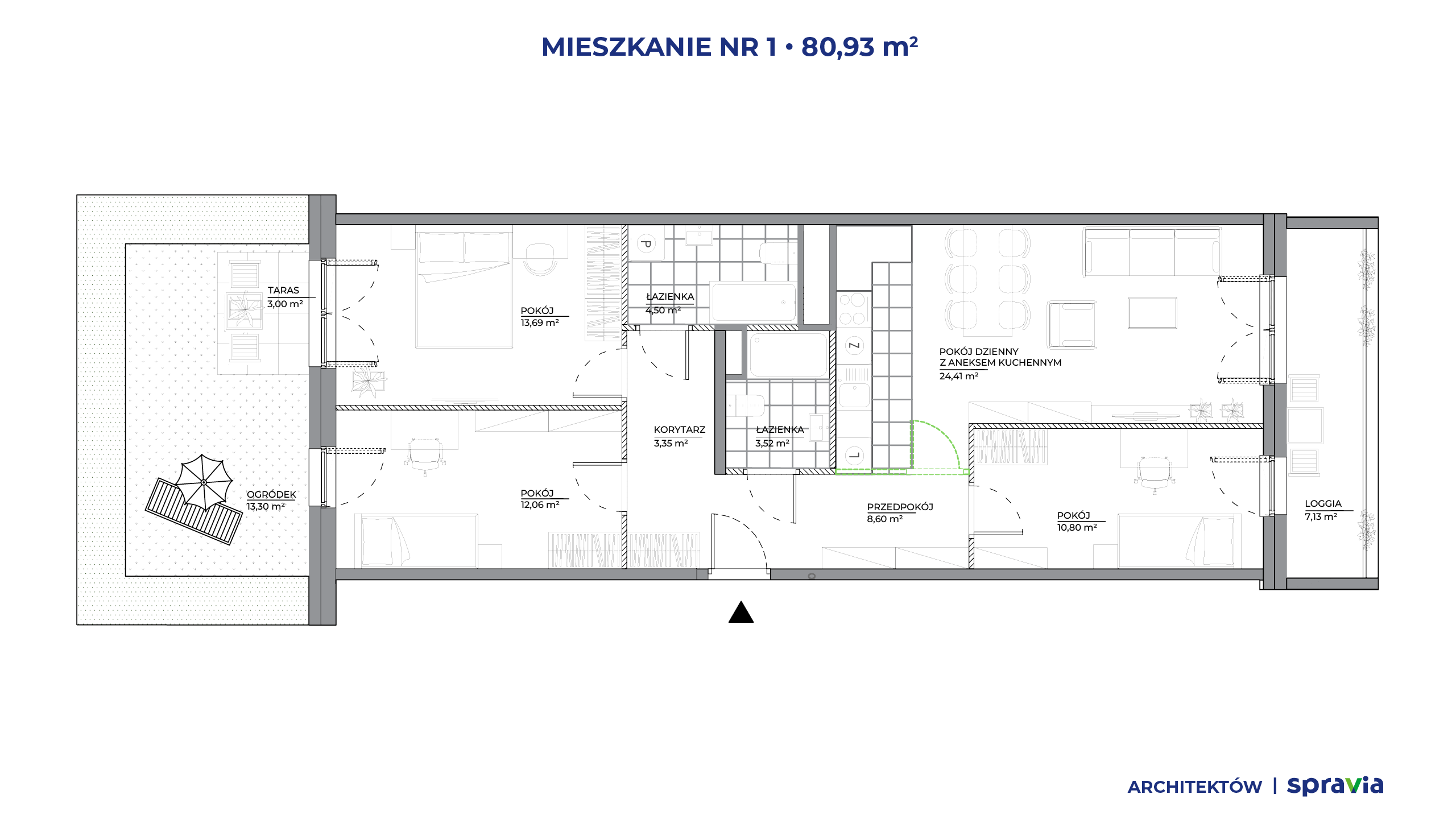 Architektów – inwestycja Spravia - lokal 1, budynek B1