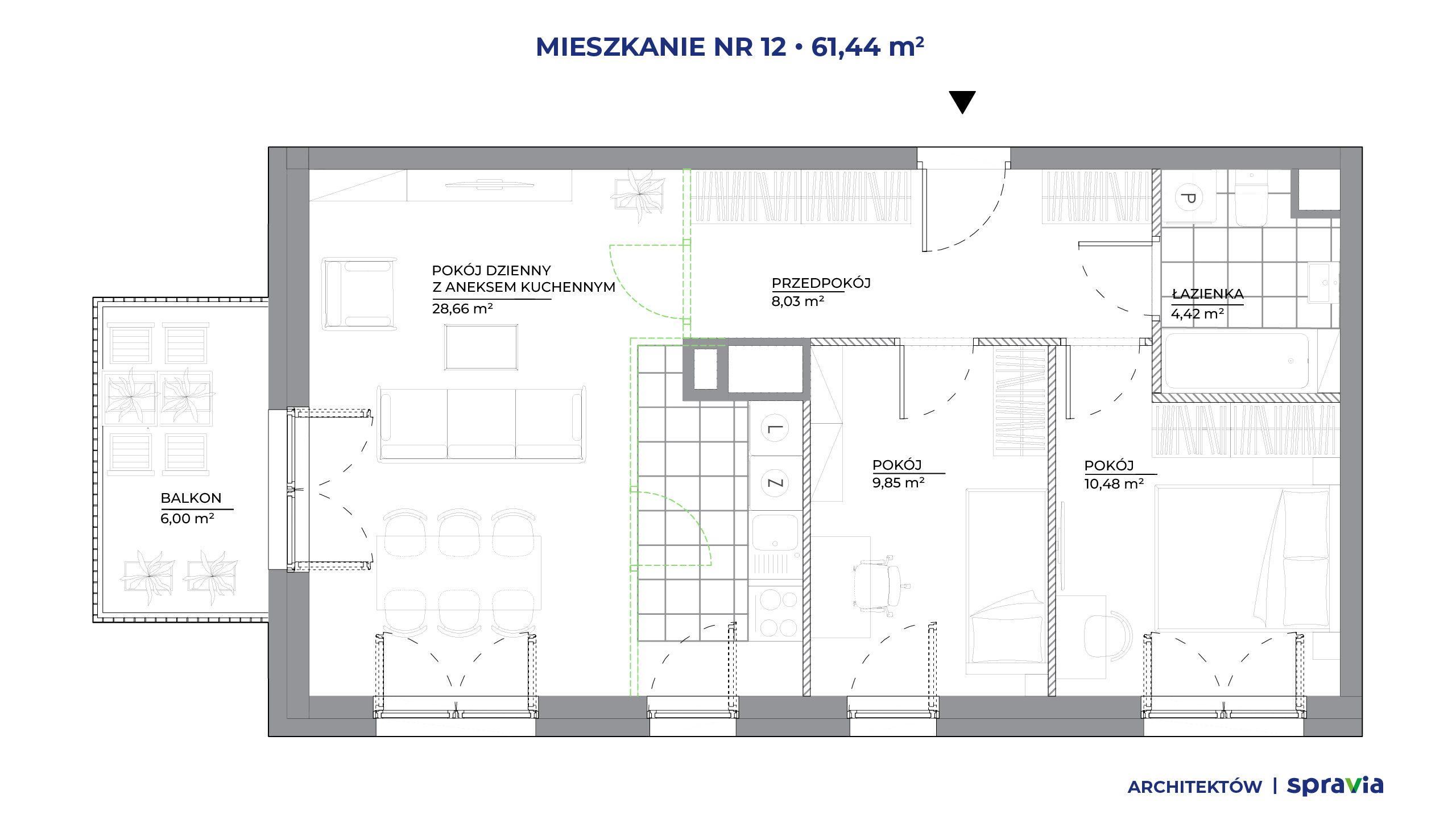 Architektów – inwestycja Spravia - lokal 12, budynek B1