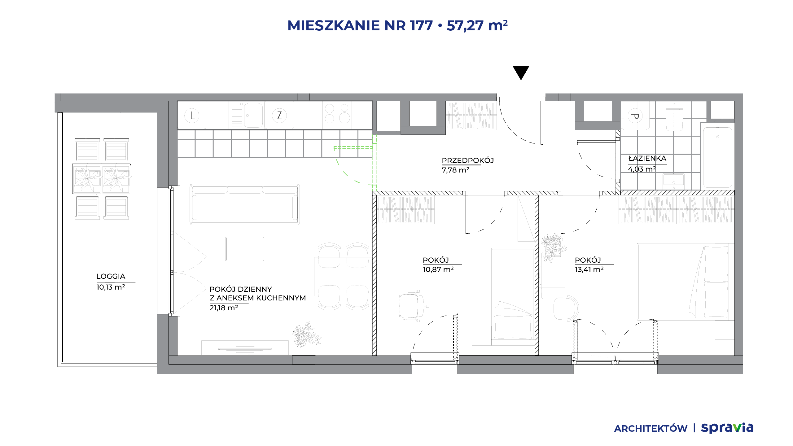 Architektów – inwestycja Spravia - lokal 177, budynek B2
