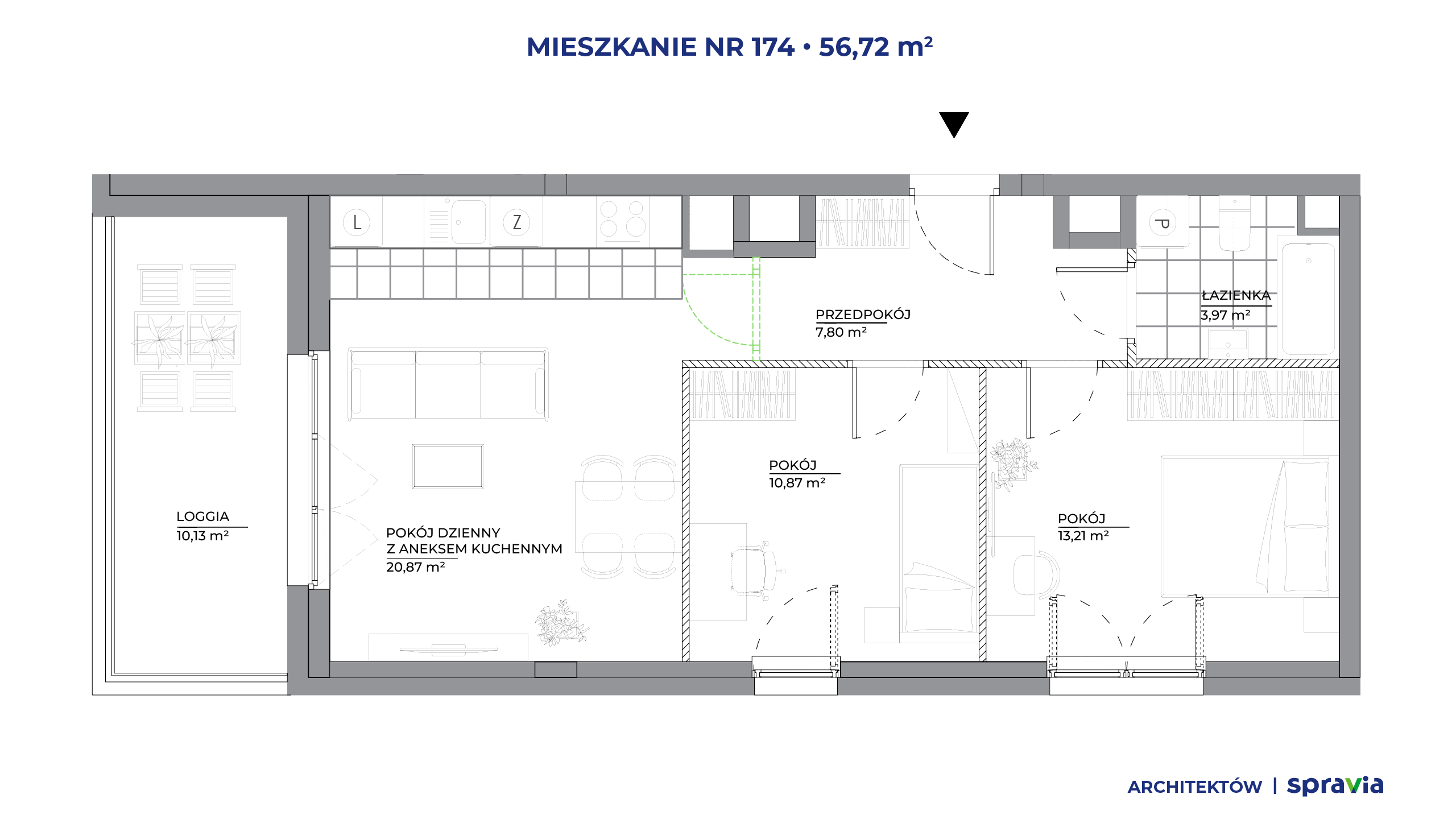 Architektów – inwestycja Spravia - lokal 174, budynek B2