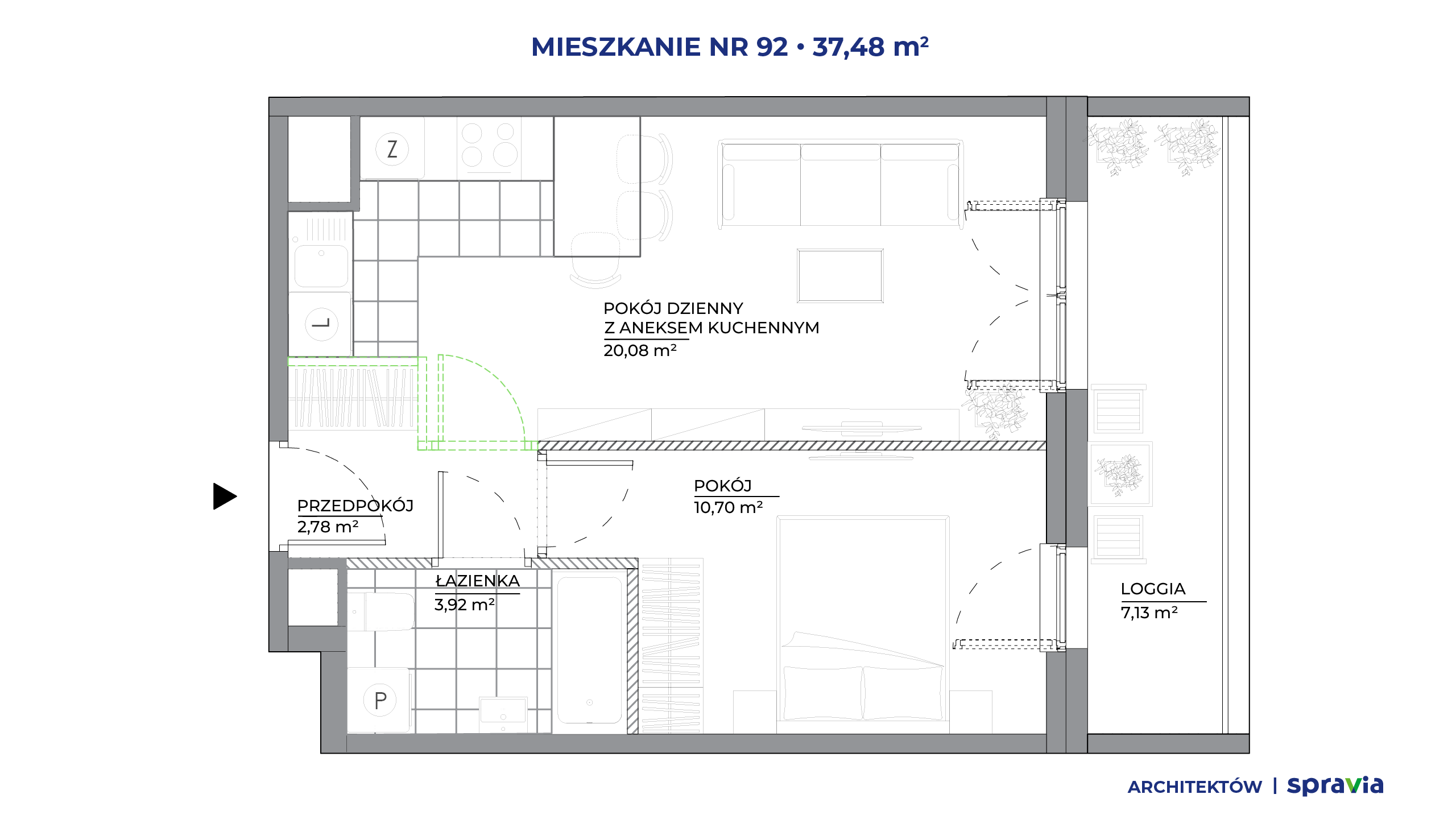 Architektów – inwestycja Spravia - lokal 92, budynek B1