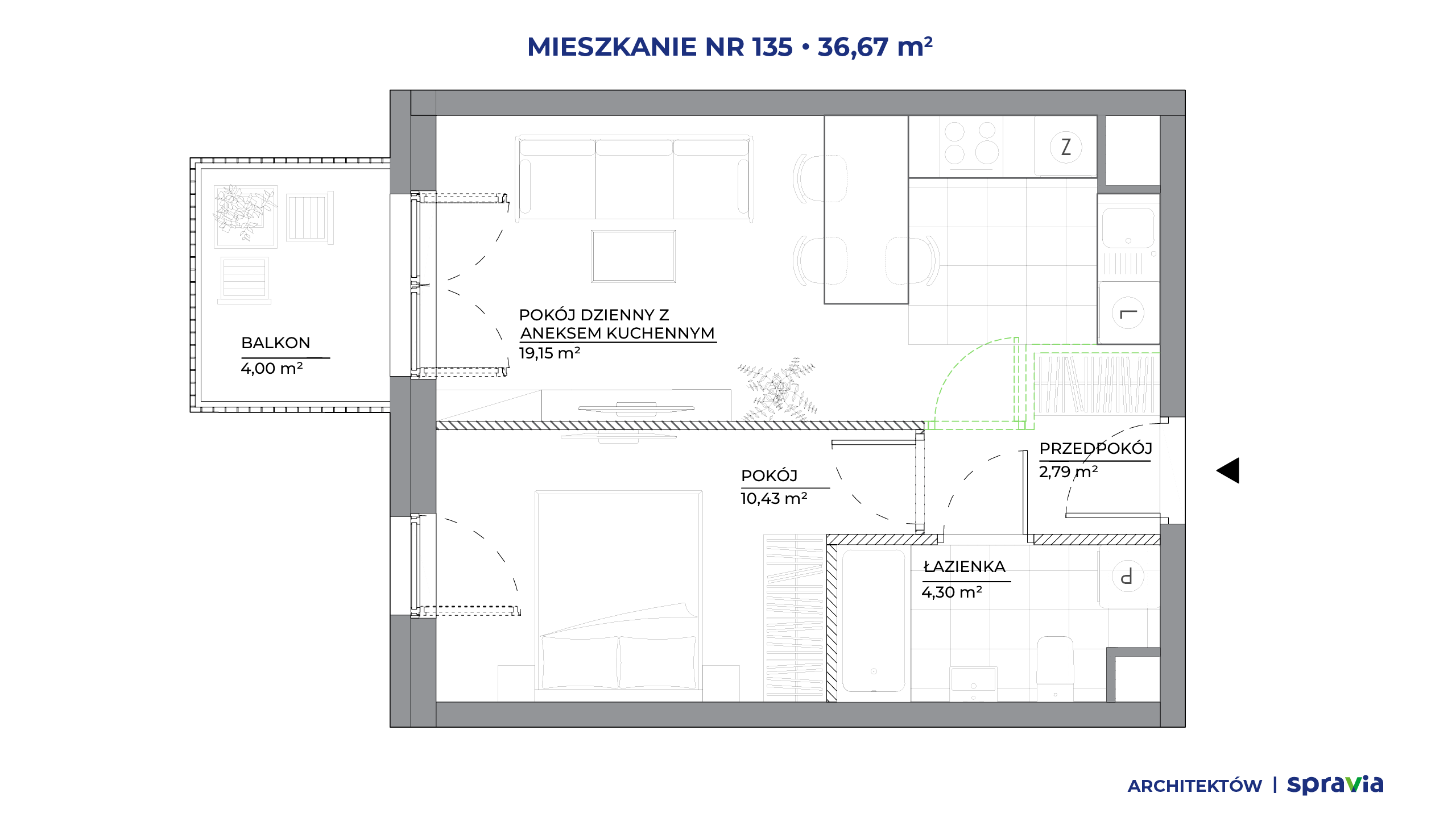 Architektów – inwestycja Spravia - lokal 135, budynek A