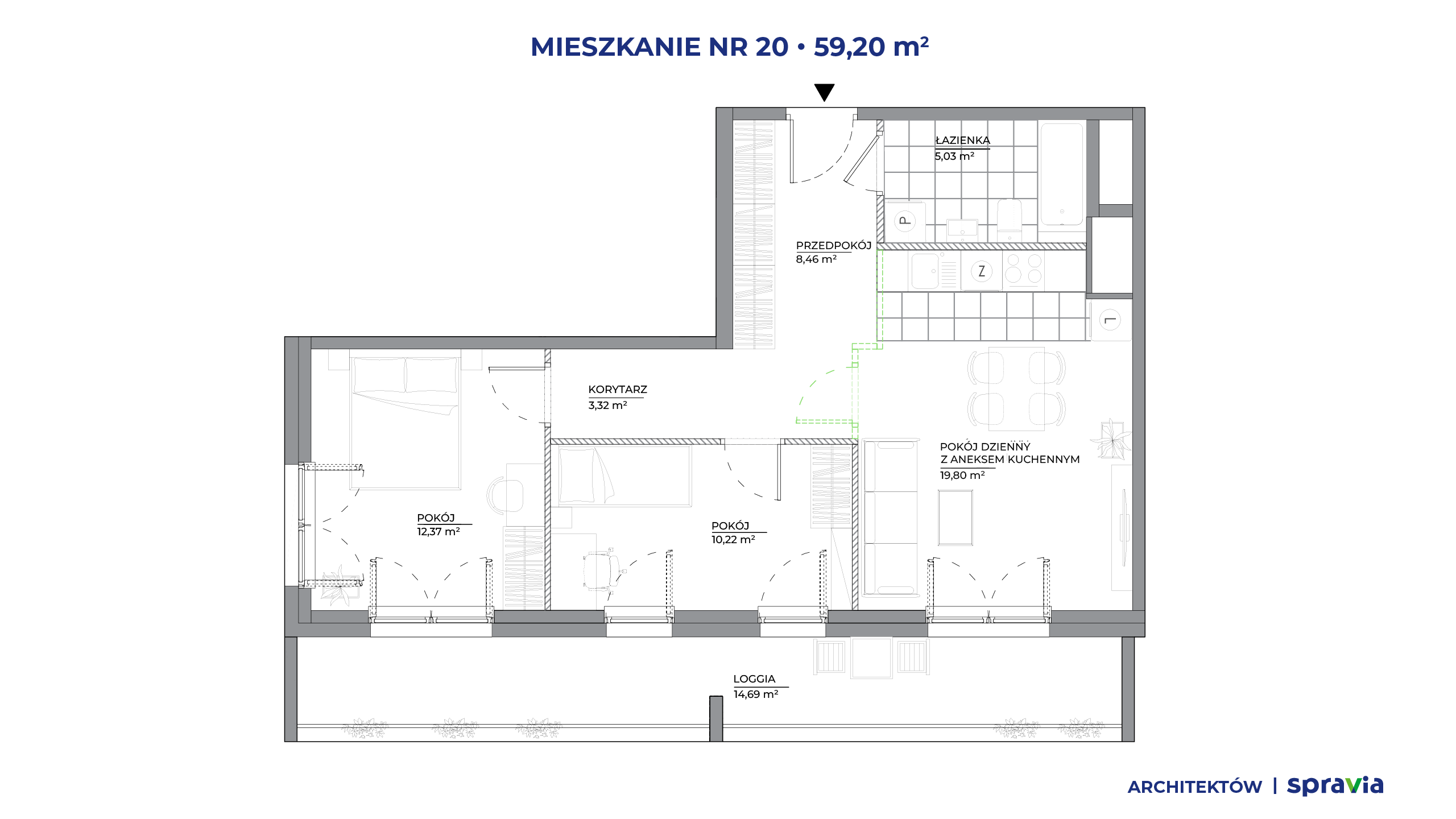 Architektów – inwestycja Spravia - lokal 20, budynek B1