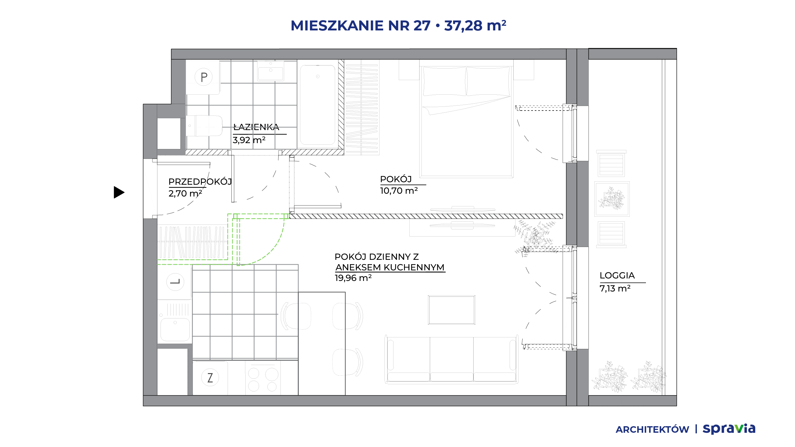 Architektów – inwestycja Spravia - lokal 27, budynek B1