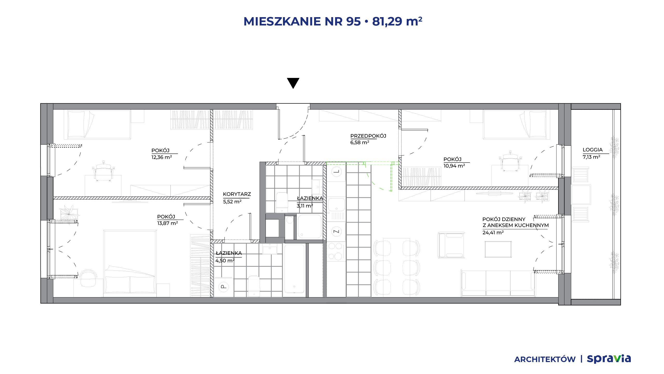 Architektów – inwestycja Spravia - lokal 95, budynek B1