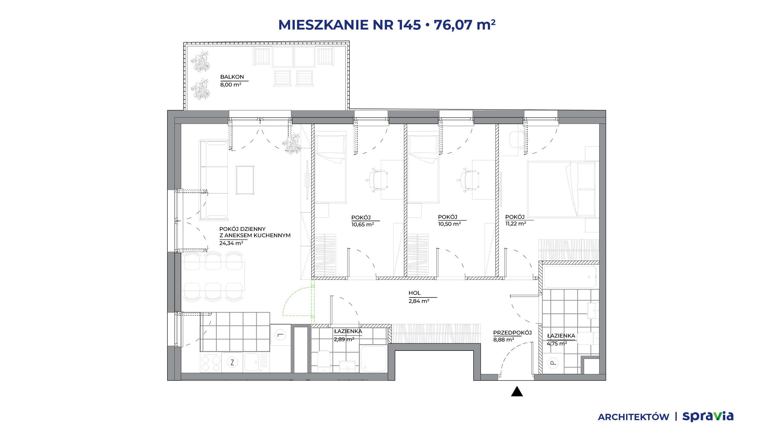 Architektów – inwestycja Spravia - lokal 145, budynek A