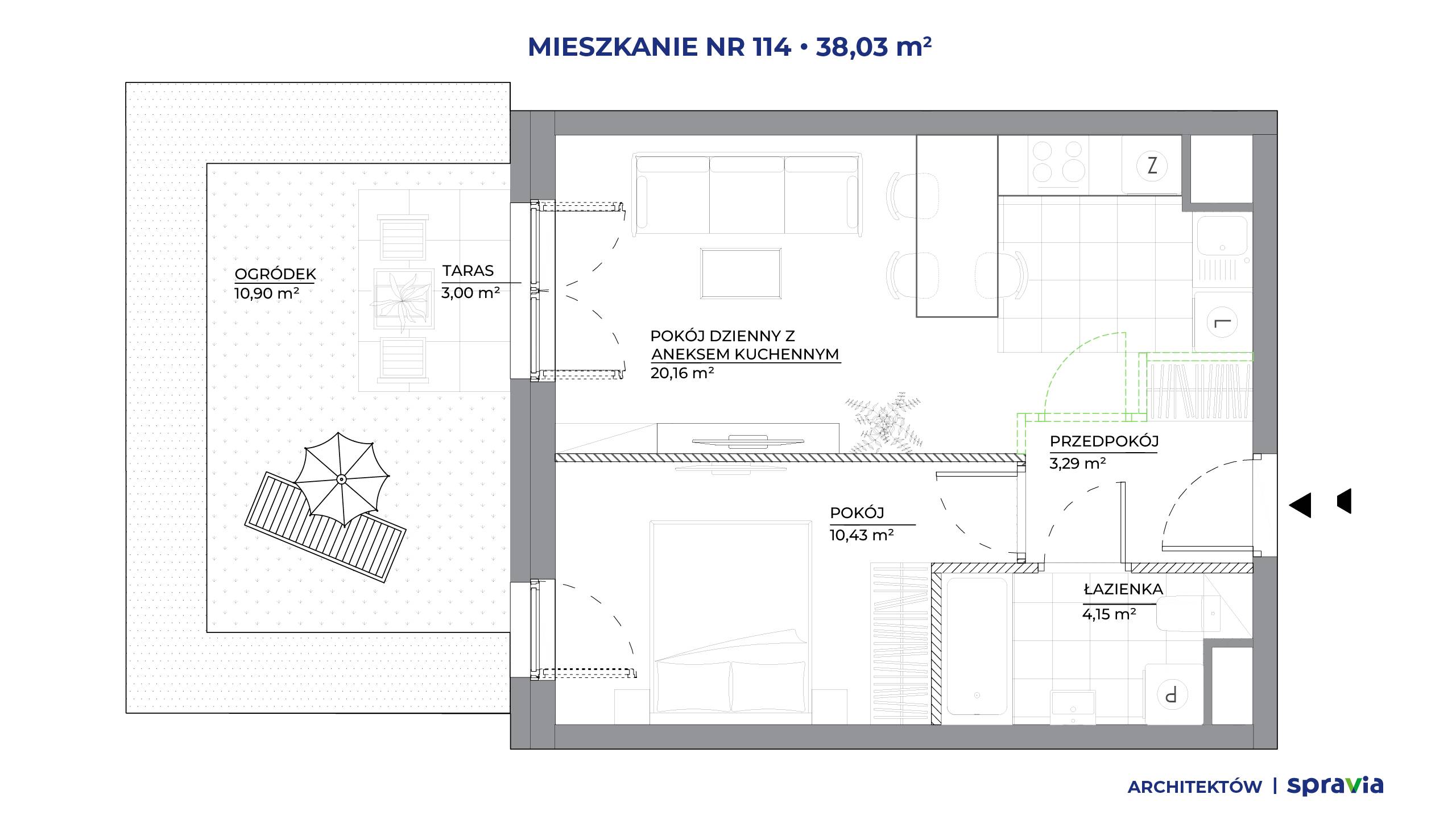 Architektów – inwestycja Spravia - lokal 114, budynek A