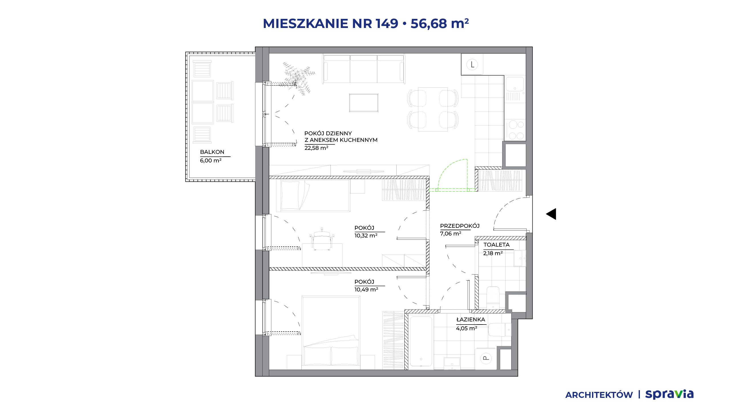 Architektów – inwestycja Spravia - lokal 149, budynek A