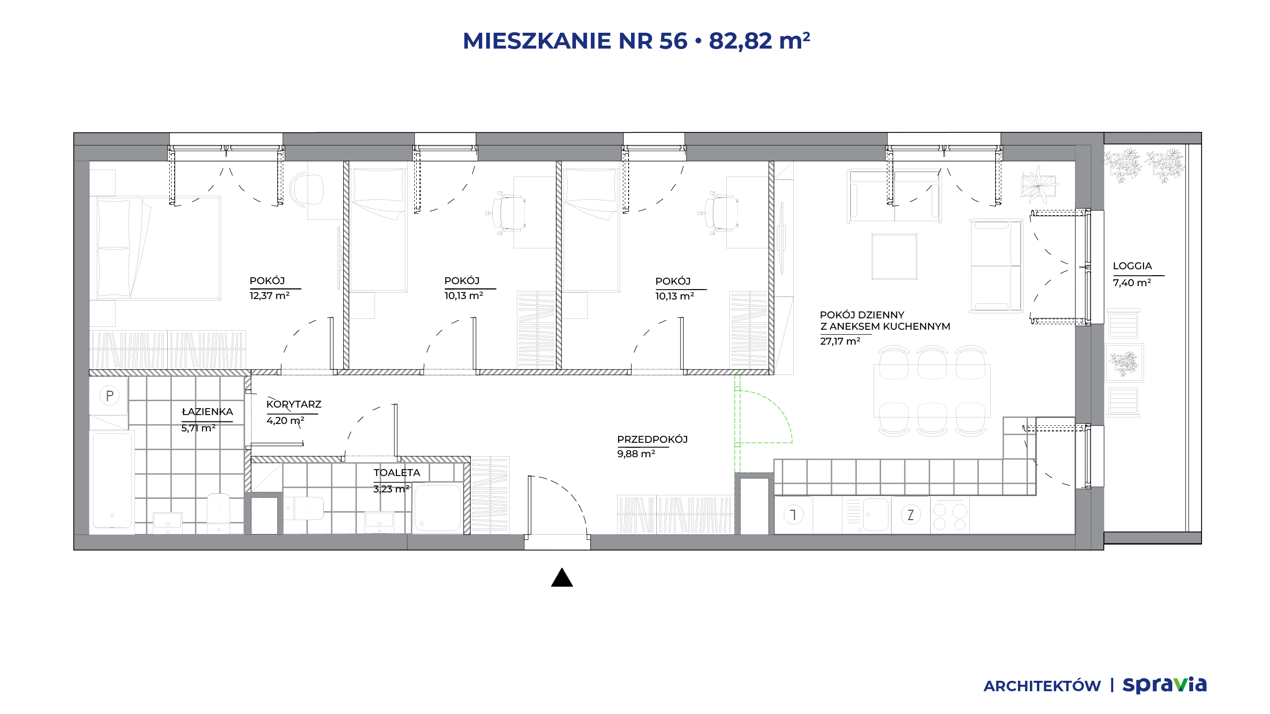 Architektów – inwestycja Spravia - lokal 56, budynek B1