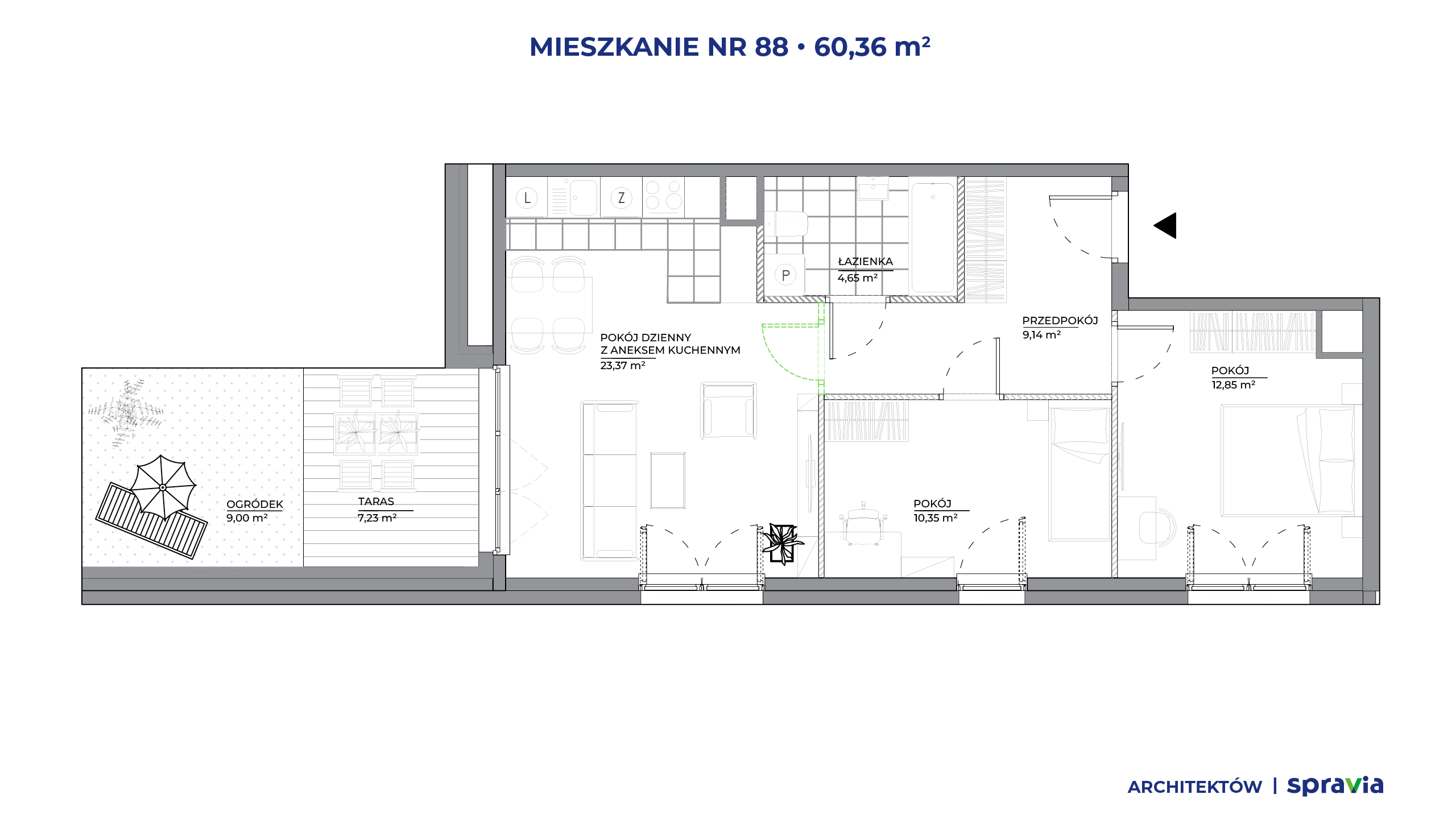 Architektów – inwestycja Spravia - lokal 88, budynek B1
