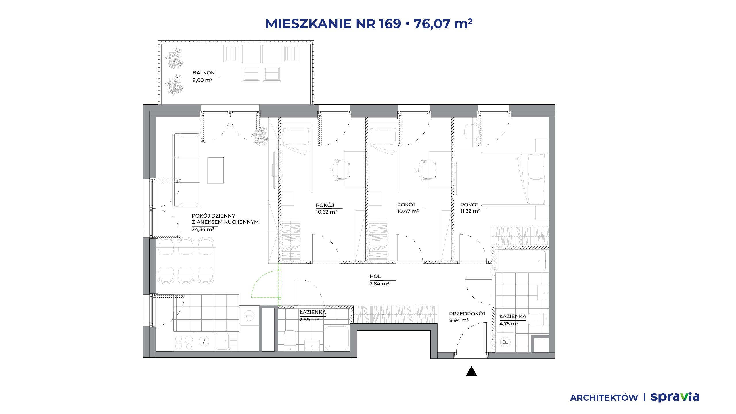 Architektów – inwestycja Spravia - lokal 169, budynek A