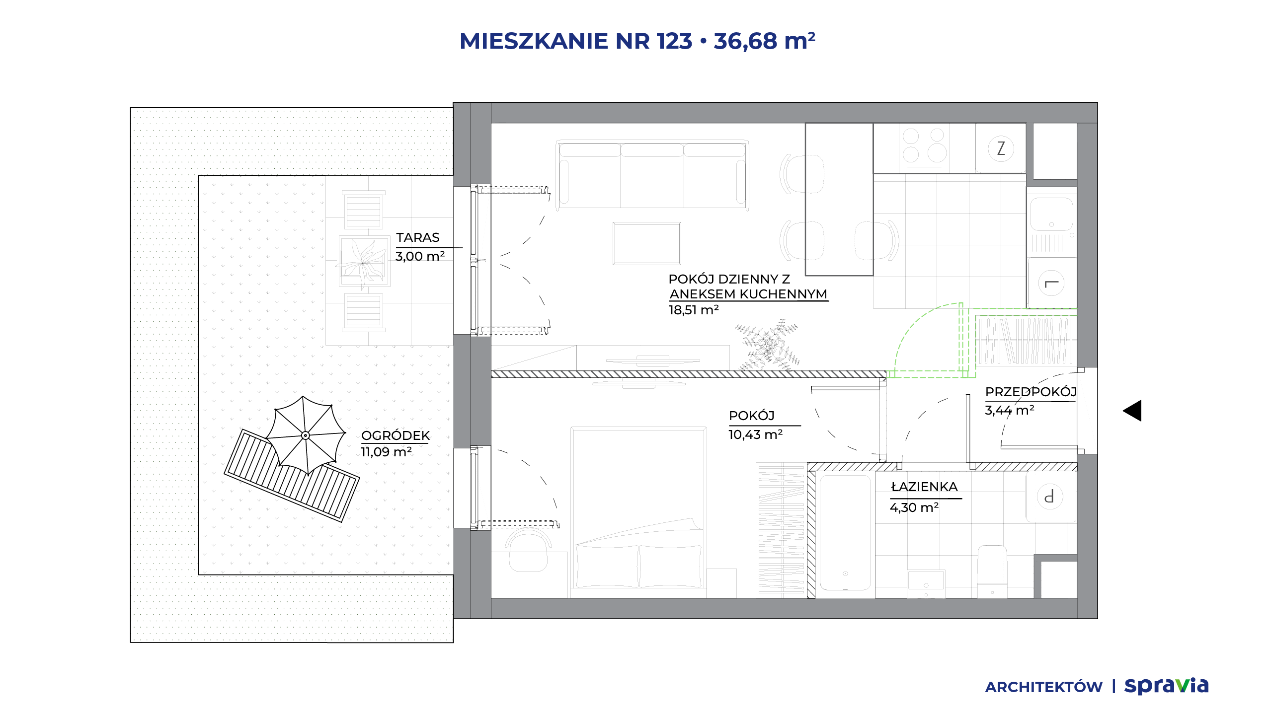 Architektów – inwestycja Spravia - lokal 123, budynek A