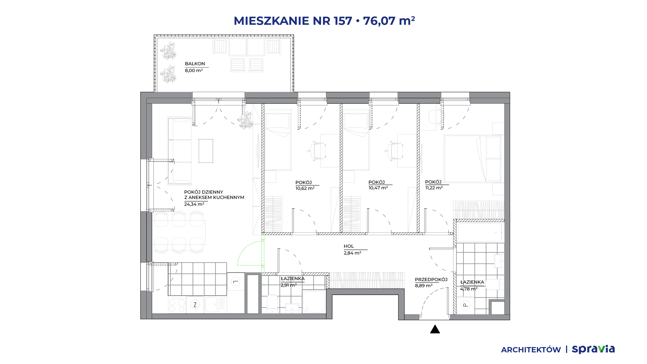 Architektów – inwestycja Spravia - lokal 157, budynek A