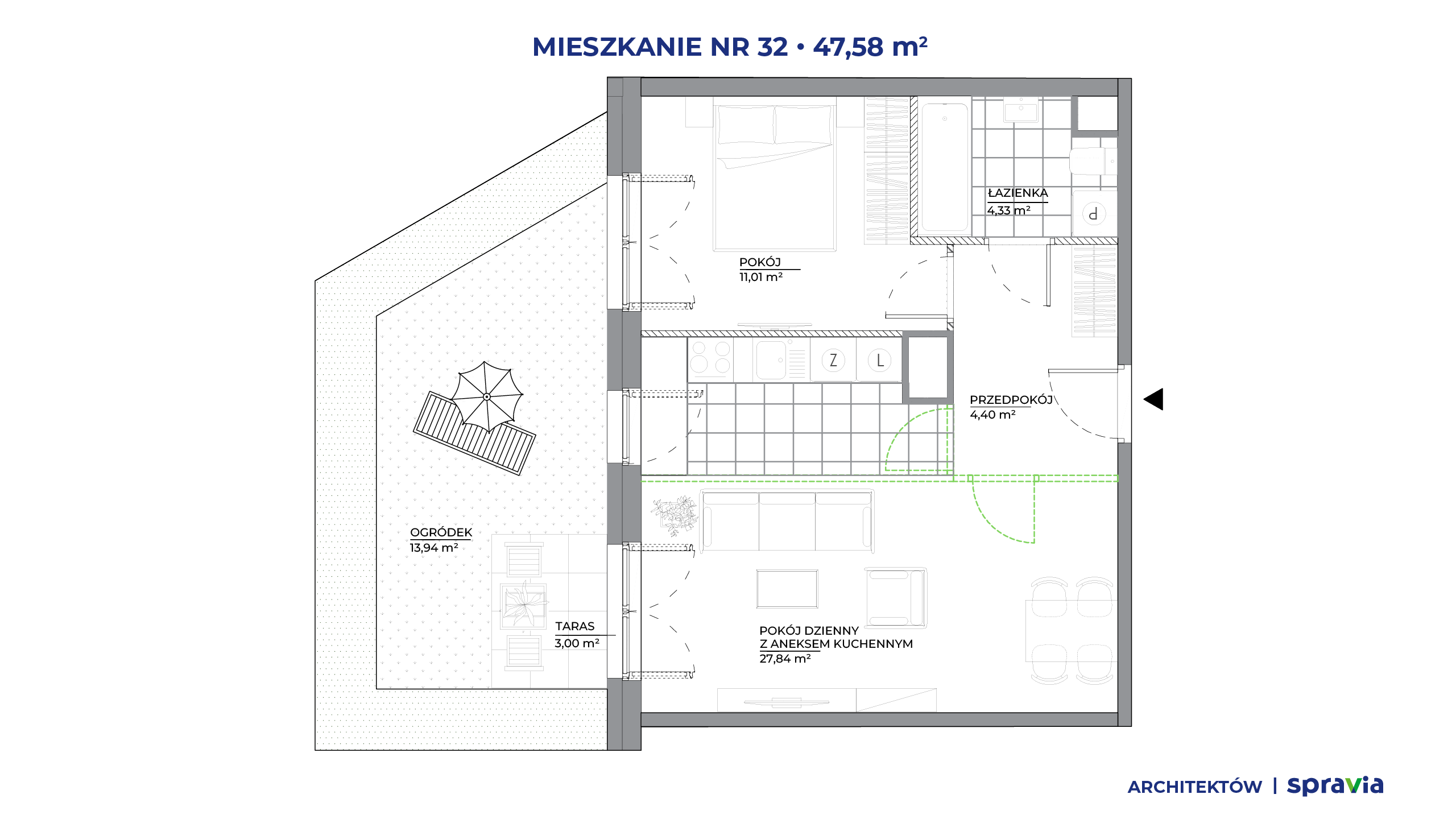 Architektów – inwestycja Spravia - lokal 32, budynek B1