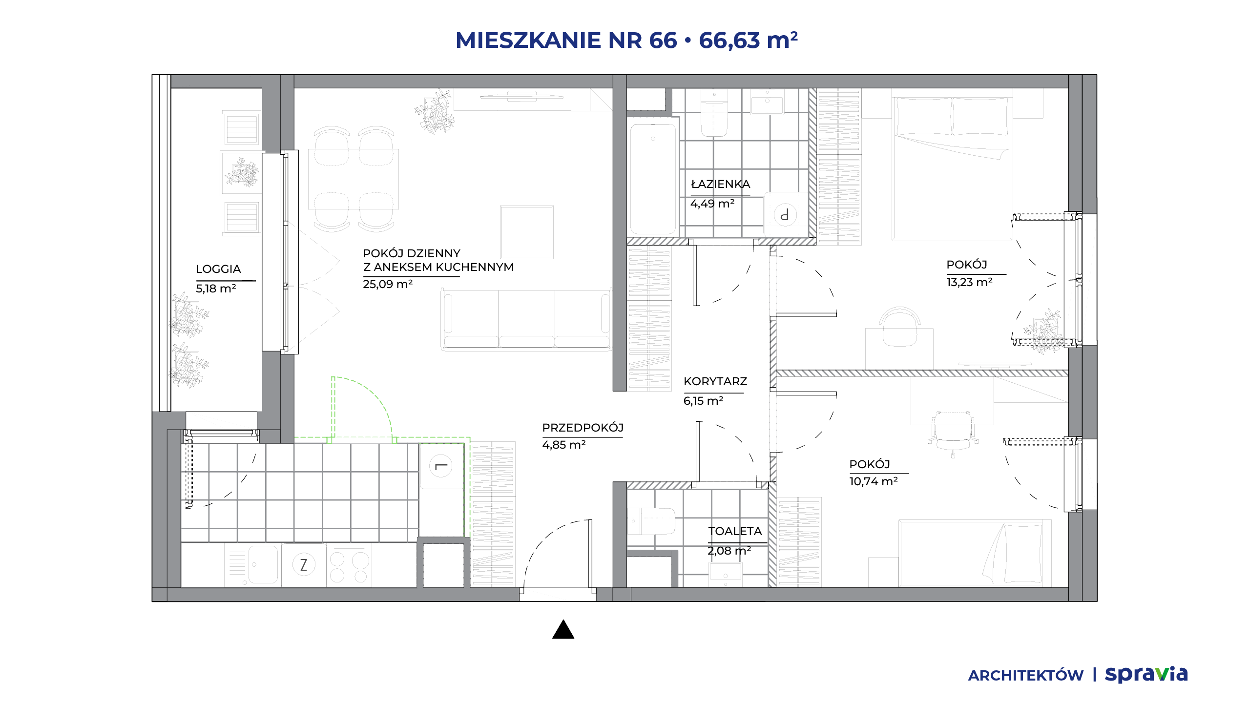 Architektów – inwestycja Spravia - lokal 66, budynek B1