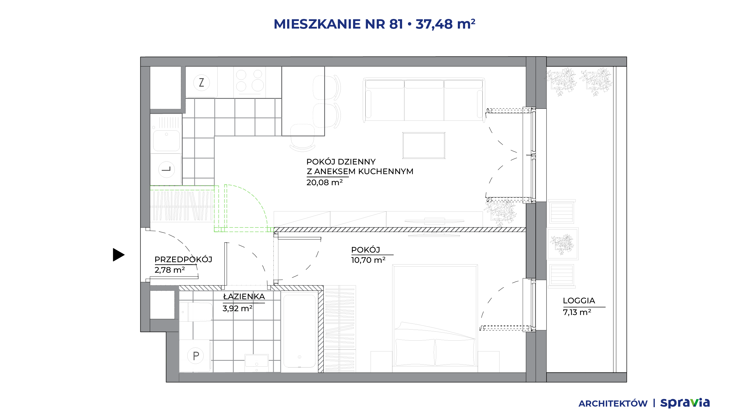 Architektów – inwestycja Spravia - lokal 81, budynek B1