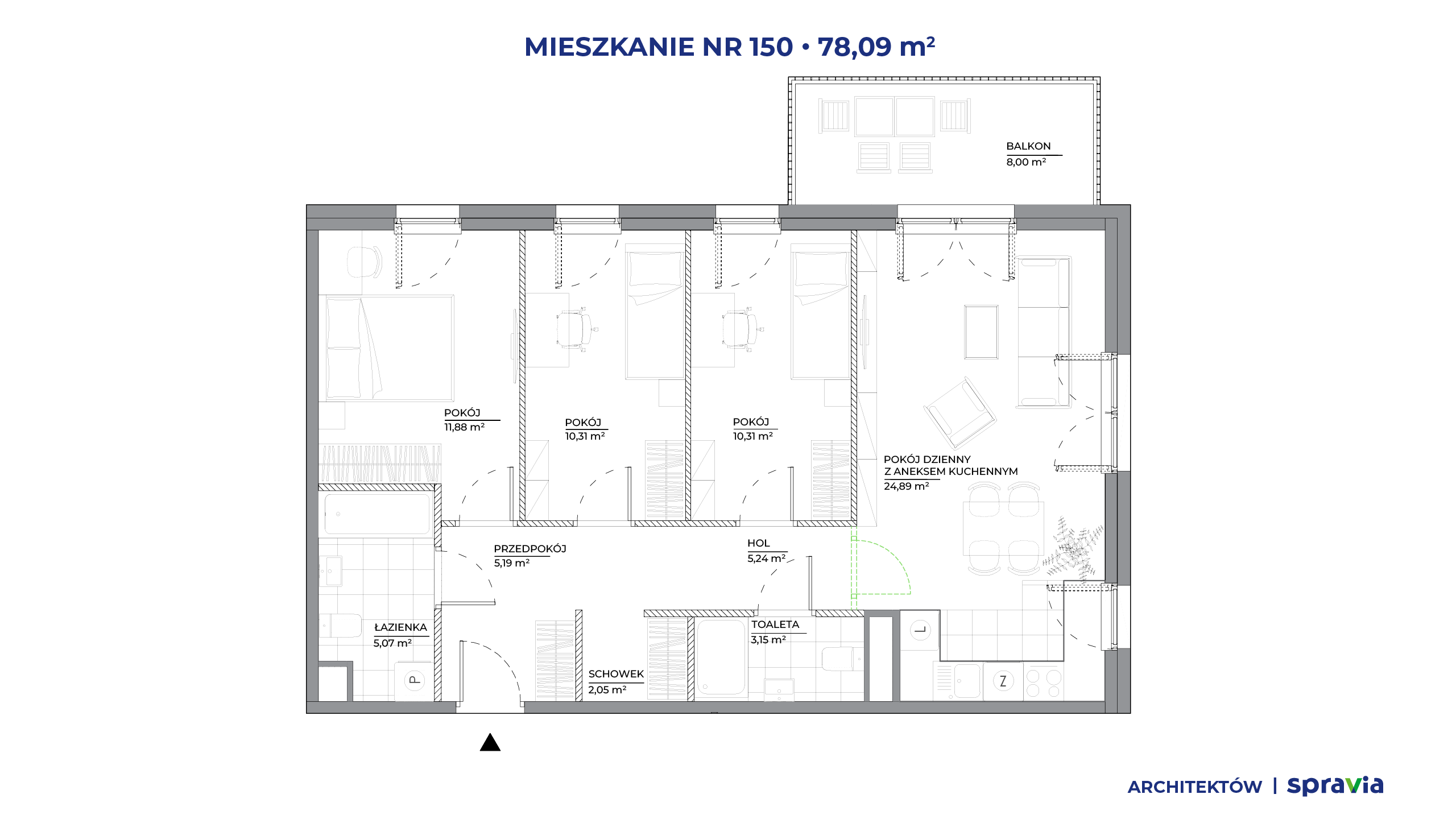 Architektów – inwestycja Spravia - lokal 150, budynek A