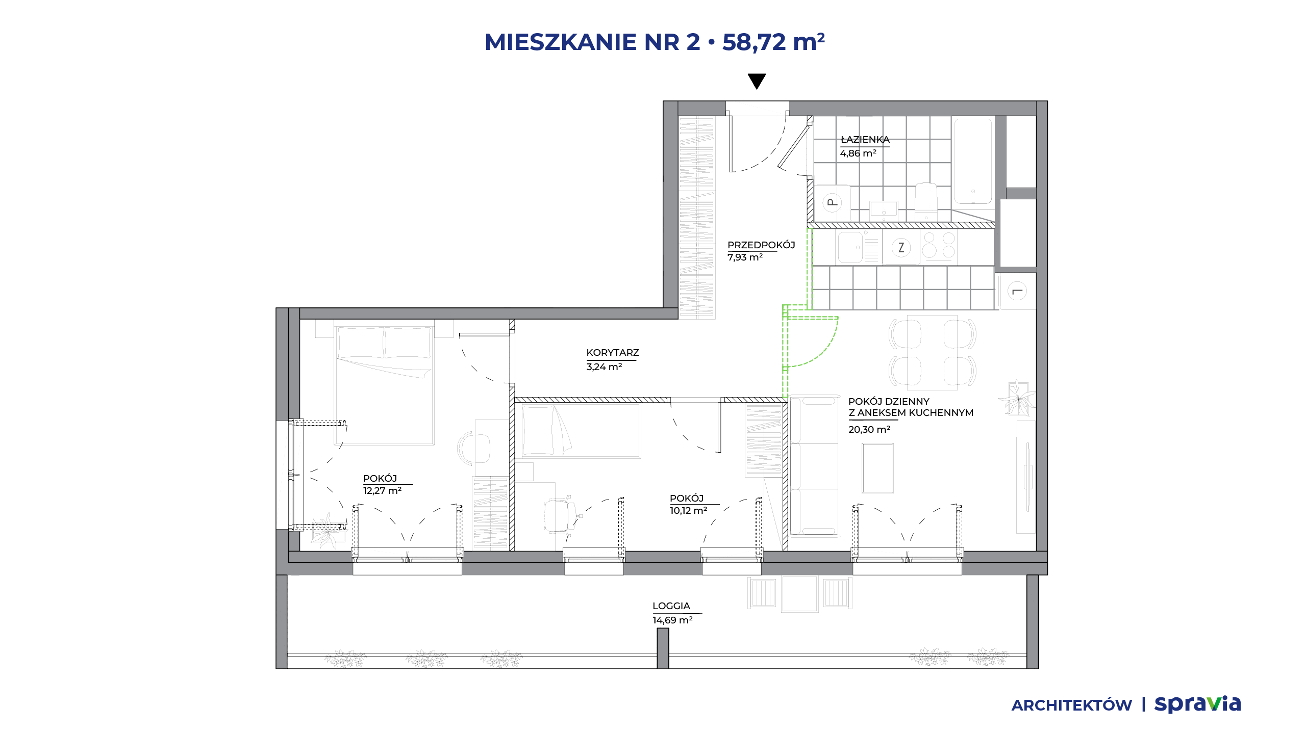 Architektów – inwestycja Spravia - lokal 2, budynek B1