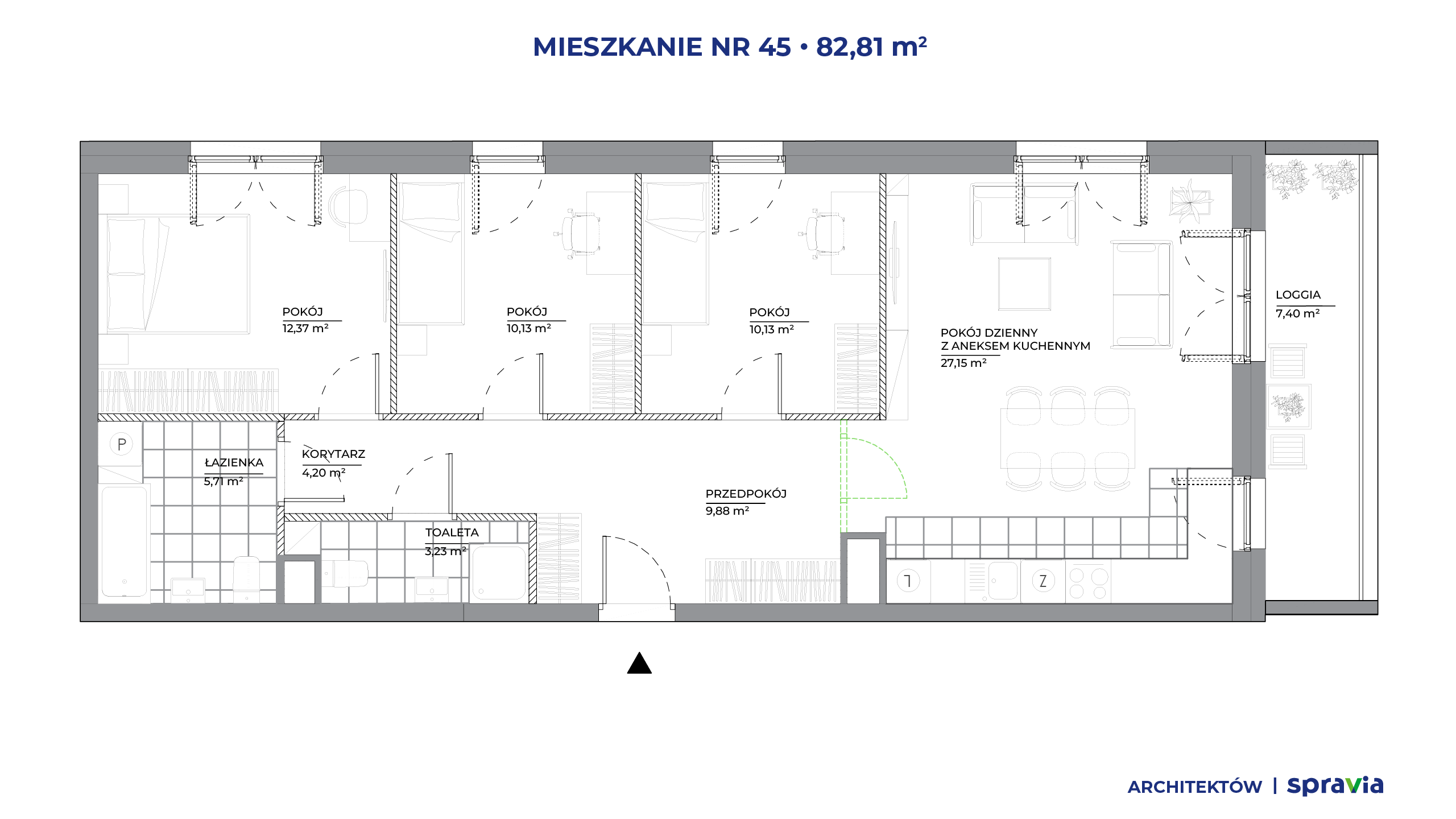 Architektów – inwestycja Spravia - lokal 45, budynek B1