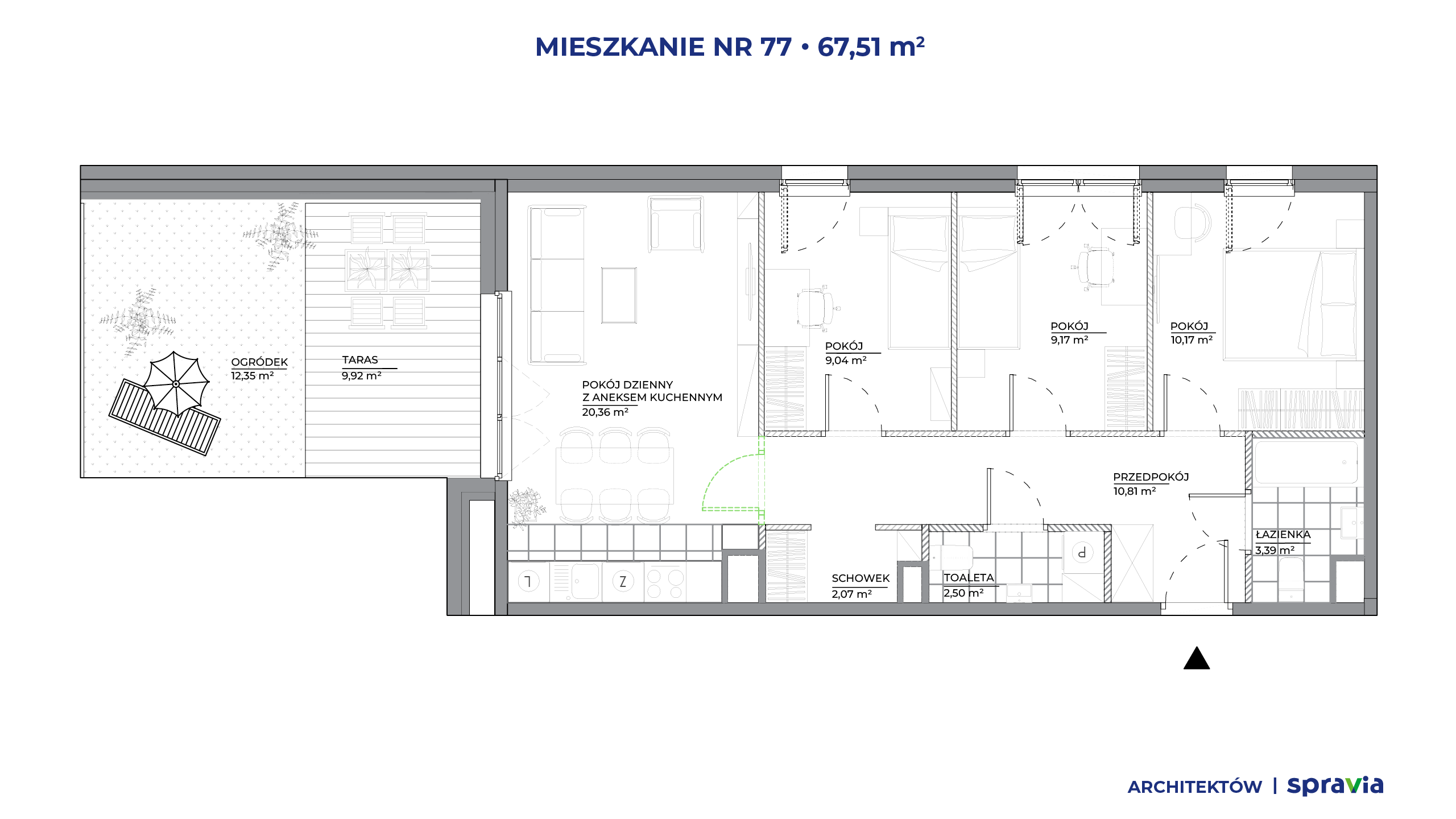 Architektów – inwestycja Spravia - lokal 77, budynek B1