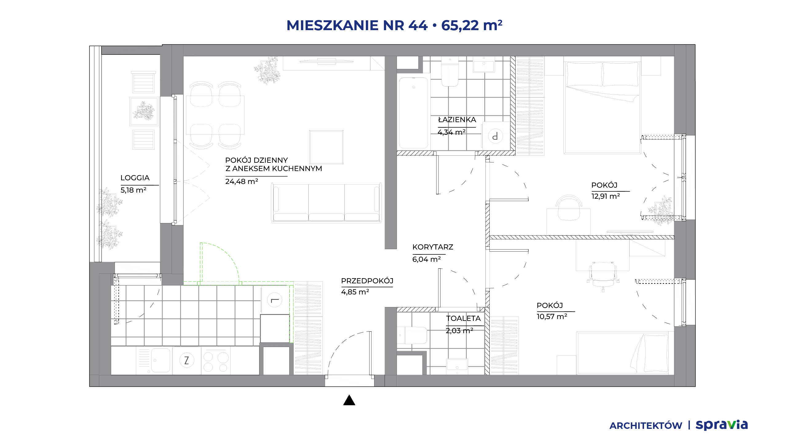 Architektów – inwestycja Spravia - lokal 44, budynek B1