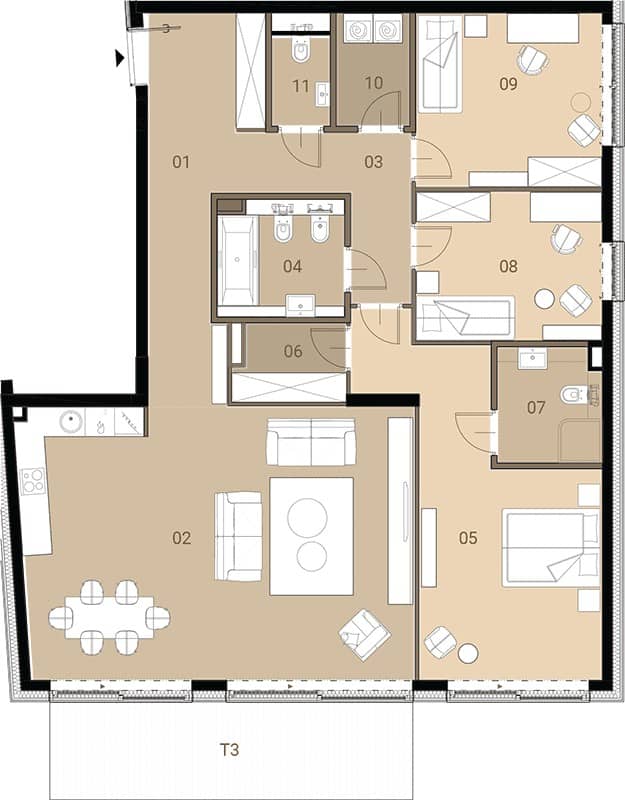 Apartamenty Orkana – inwestycja APM Development - lokal M03