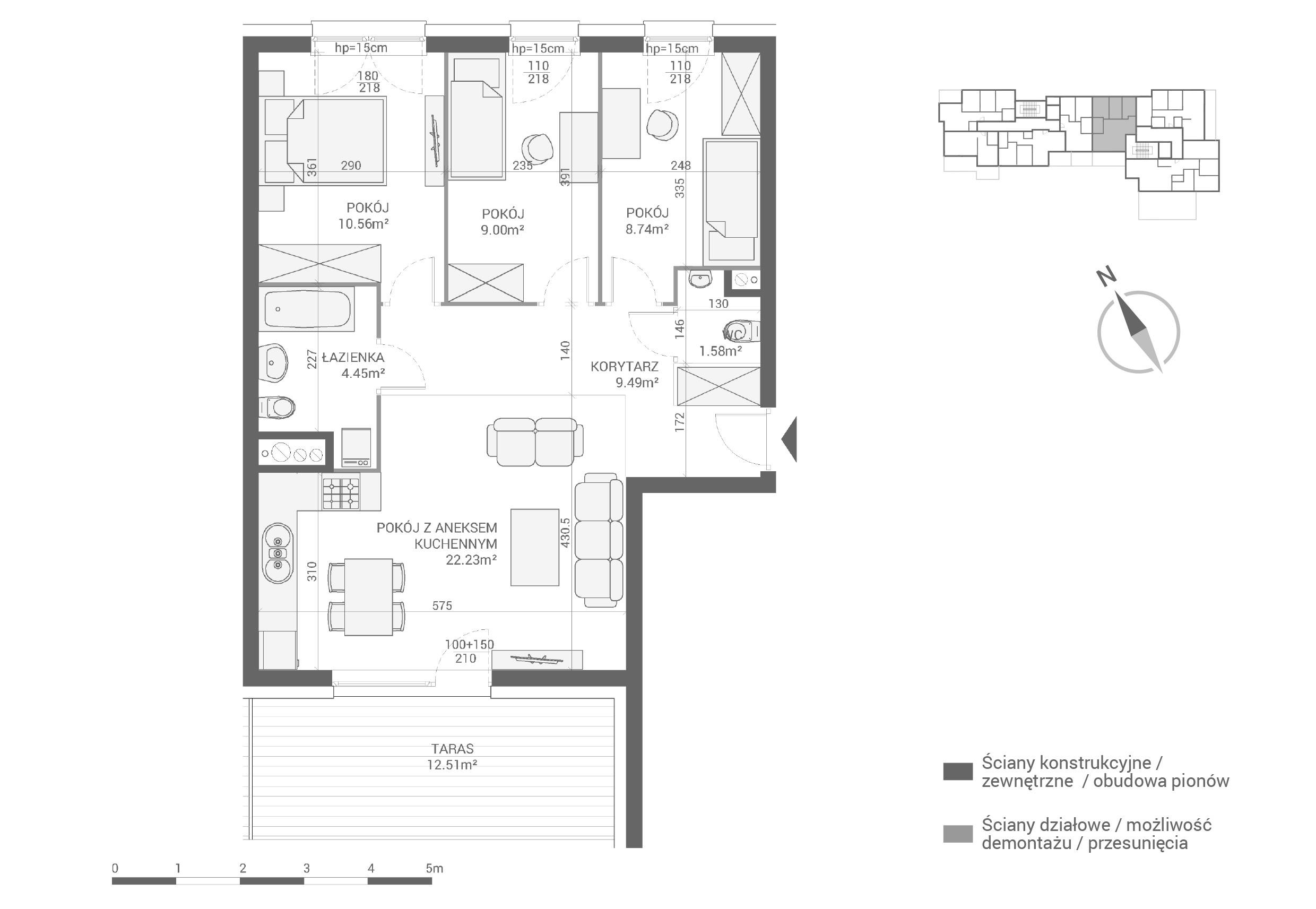 Apartamenty Przystań - lokal M26, budynek F