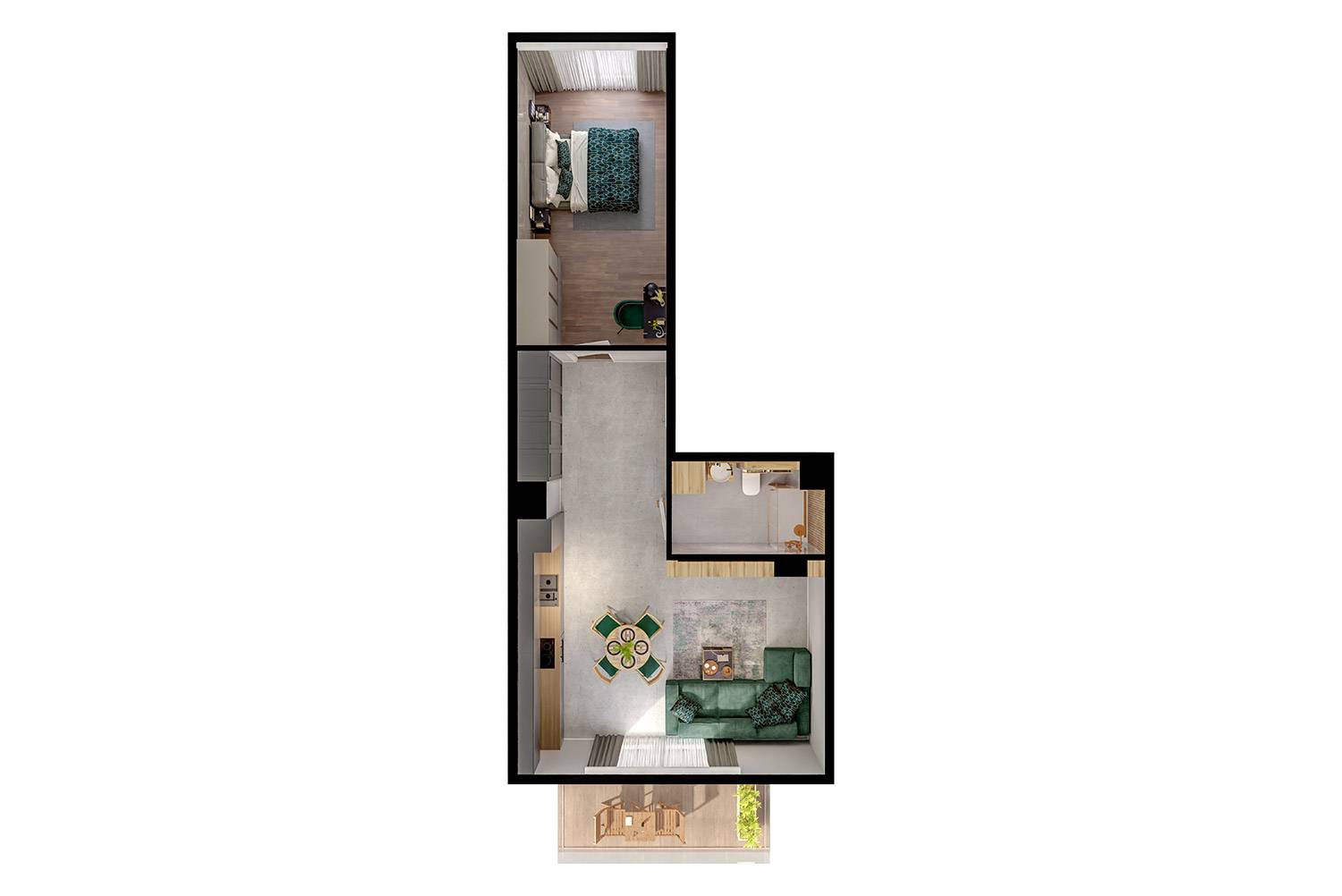 Modern House – inwestycja Rutkowski Development - lokal M44, budynek B1