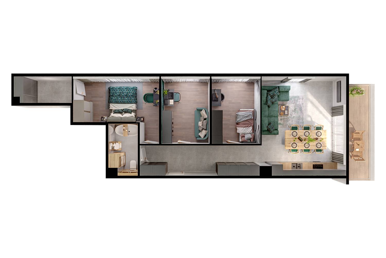 Modern House – inwestycja Rutkowski Development - lokal M53, budynek B1