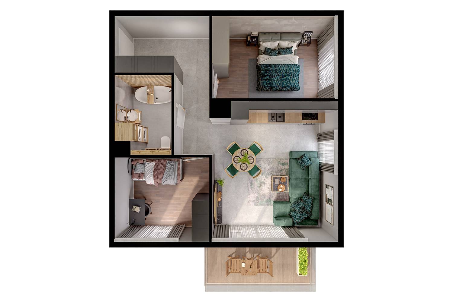 Modern House – inwestycja Rutkowski Development - lokal M58, budynek B1