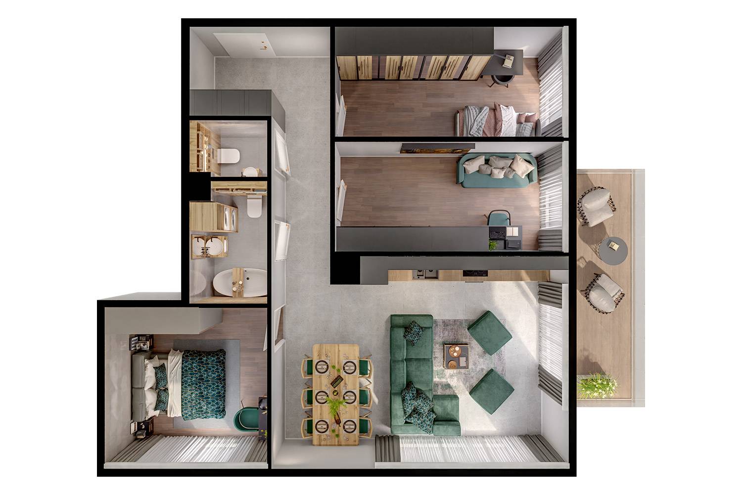 Modern House – inwestycja Rutkowski Development - lokal M12, budynek B1