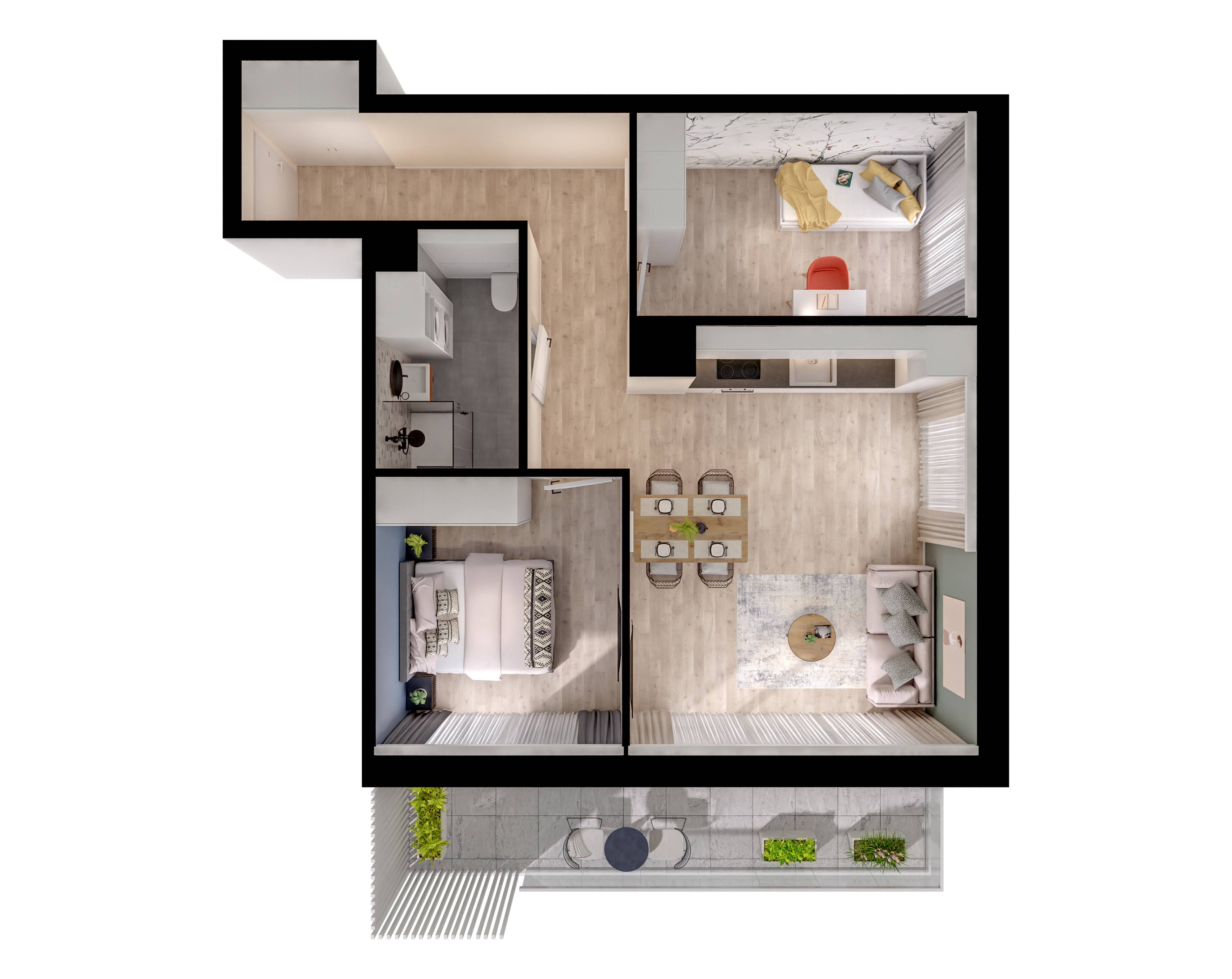 Unikat Apartamenty – inwestycja Rutkowski Development - lokal M6, budynek F