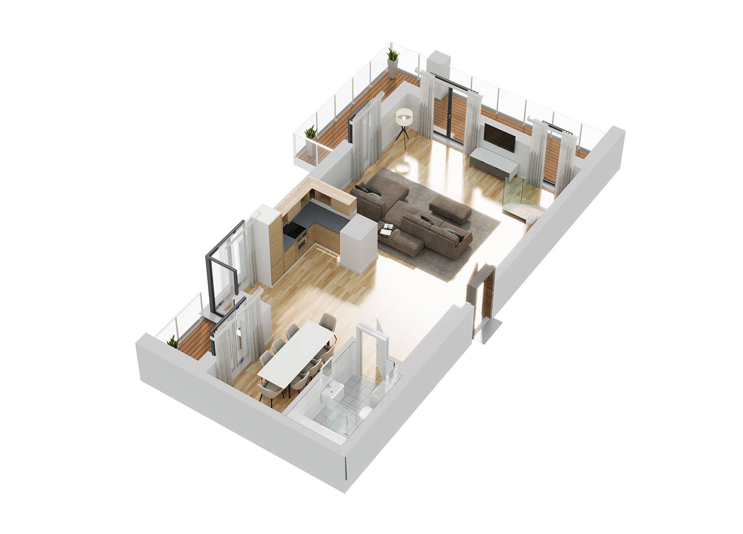 Wave – inwestycja Rutkowski Development - lokal M124, budynek I