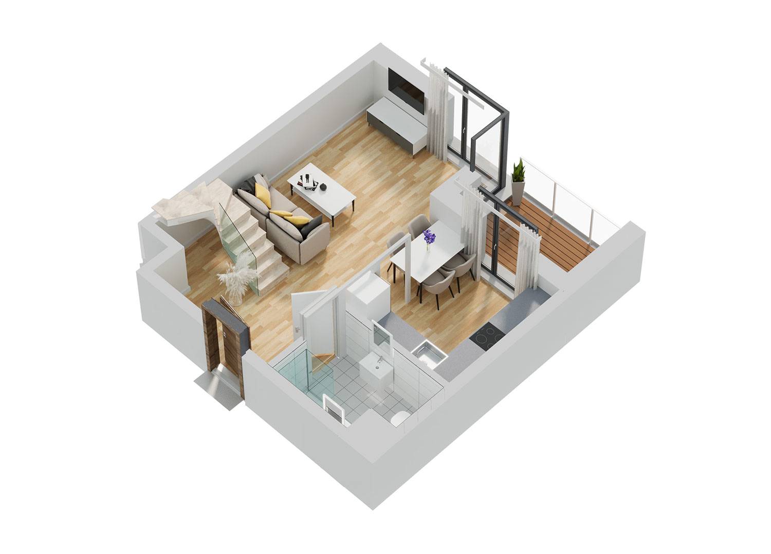 Wave – inwestycja Rutkowski Development - lokal M125, budynek I