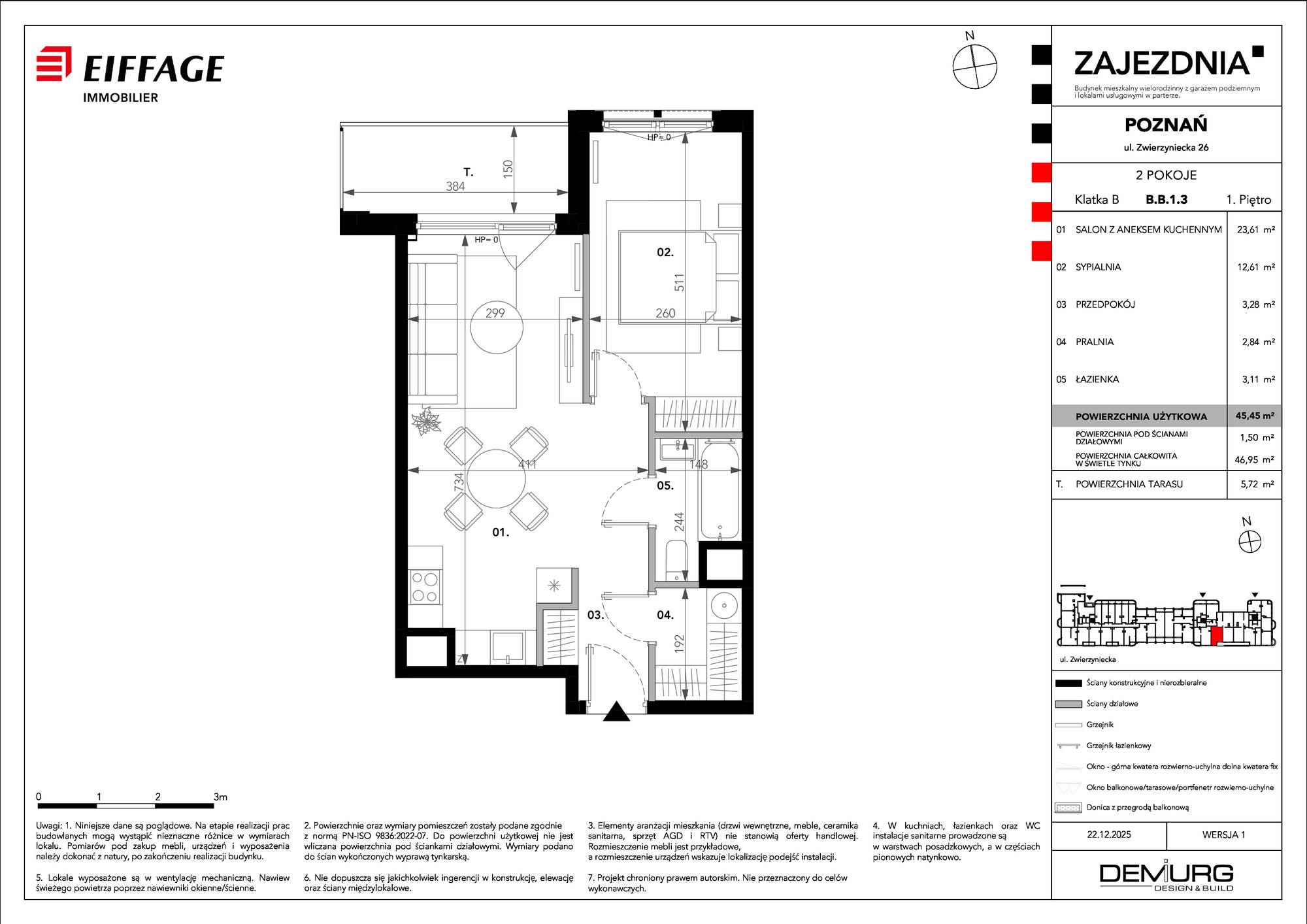 Zajezdnia – inwestycja Eiffage Immobilier - lokal B.B.1.3, budynek B