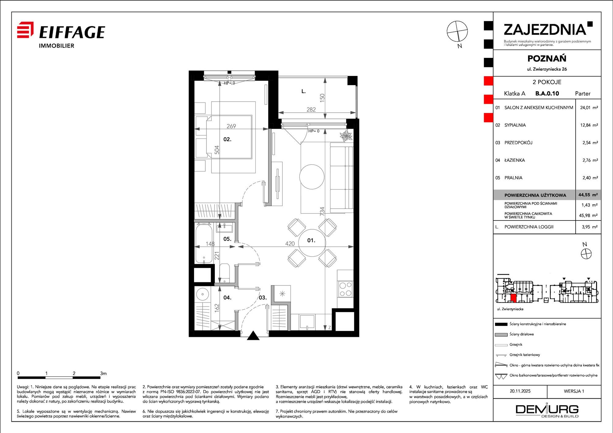 Zajezdnia – inwestycja Eiffage Immobilier - lokal B.A.0.10, budynek B