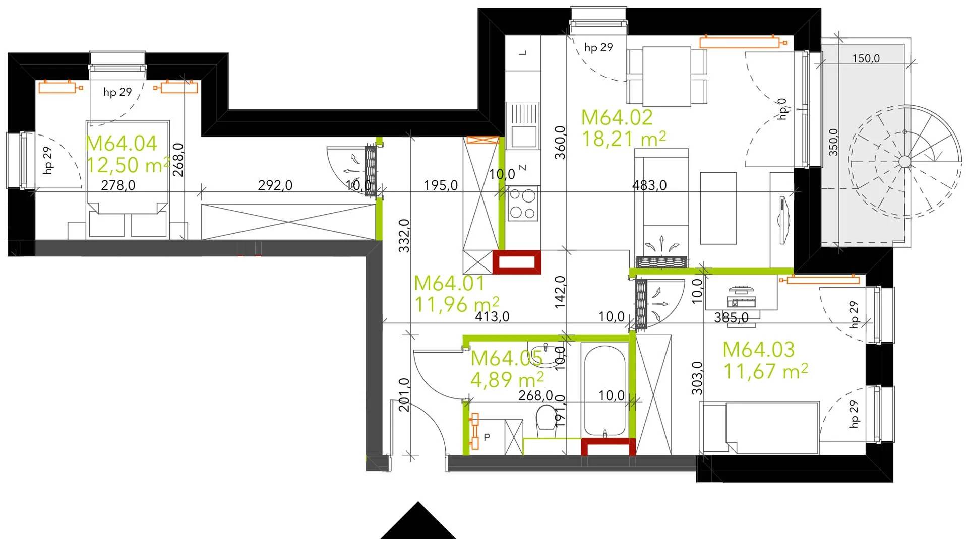 Miasto Ogród – inwestycja Rafin Developer - lokal K2.2.M64