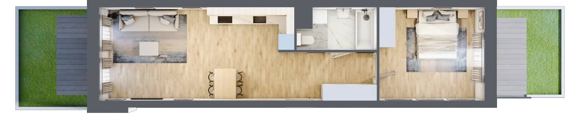 Mieszczańska Park – inwestycja Rafin Developer - lokal 00.6.M02