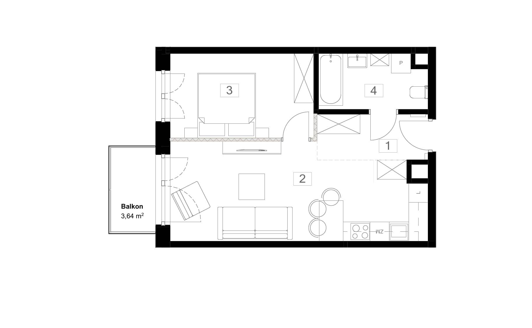 Poezji – inwestycja ICL Estate - lokal 60, budynek A