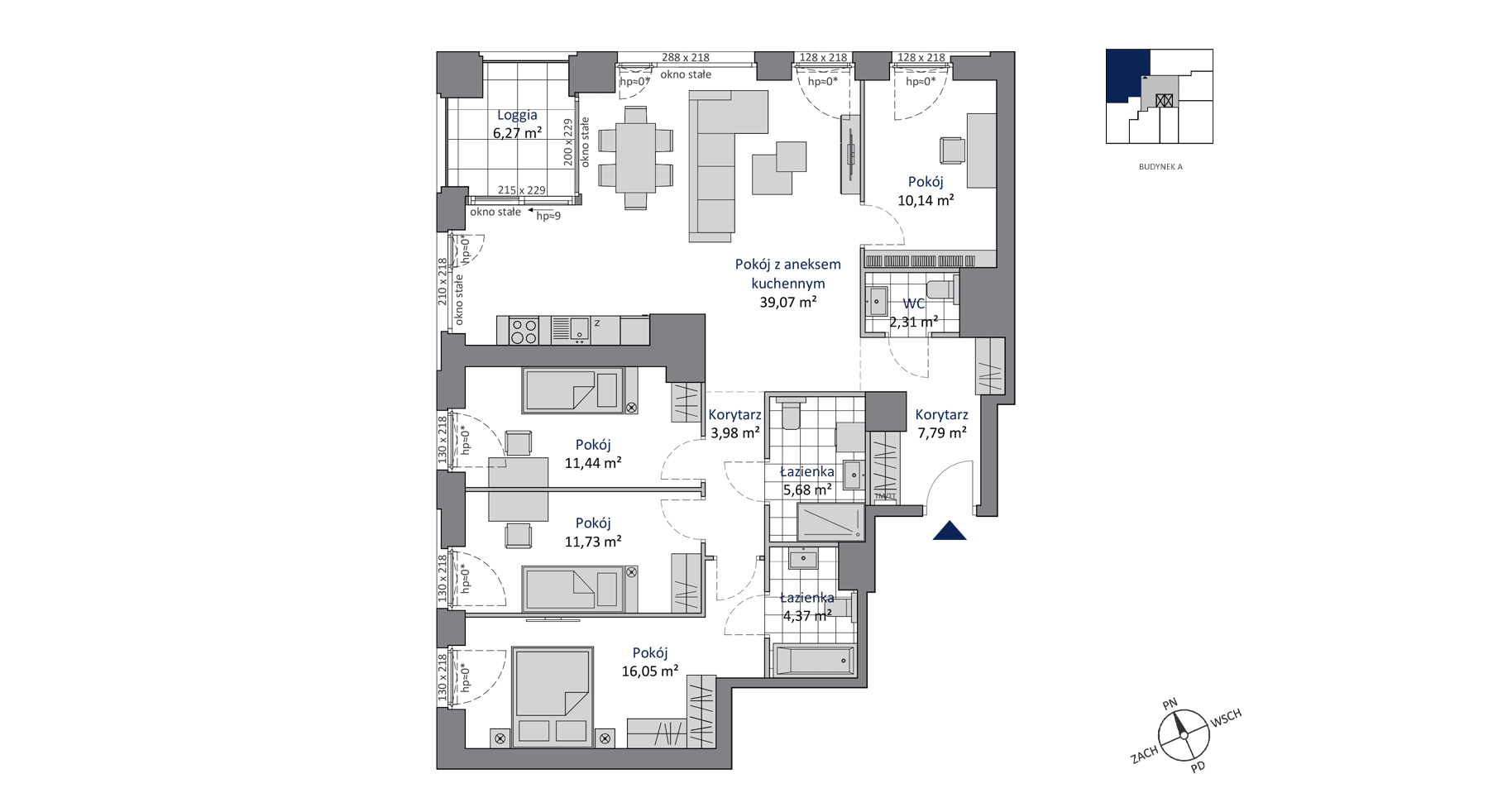 SKYCITY Gdynia – inwestycja Allcon - lokal A.4.7, budynek A